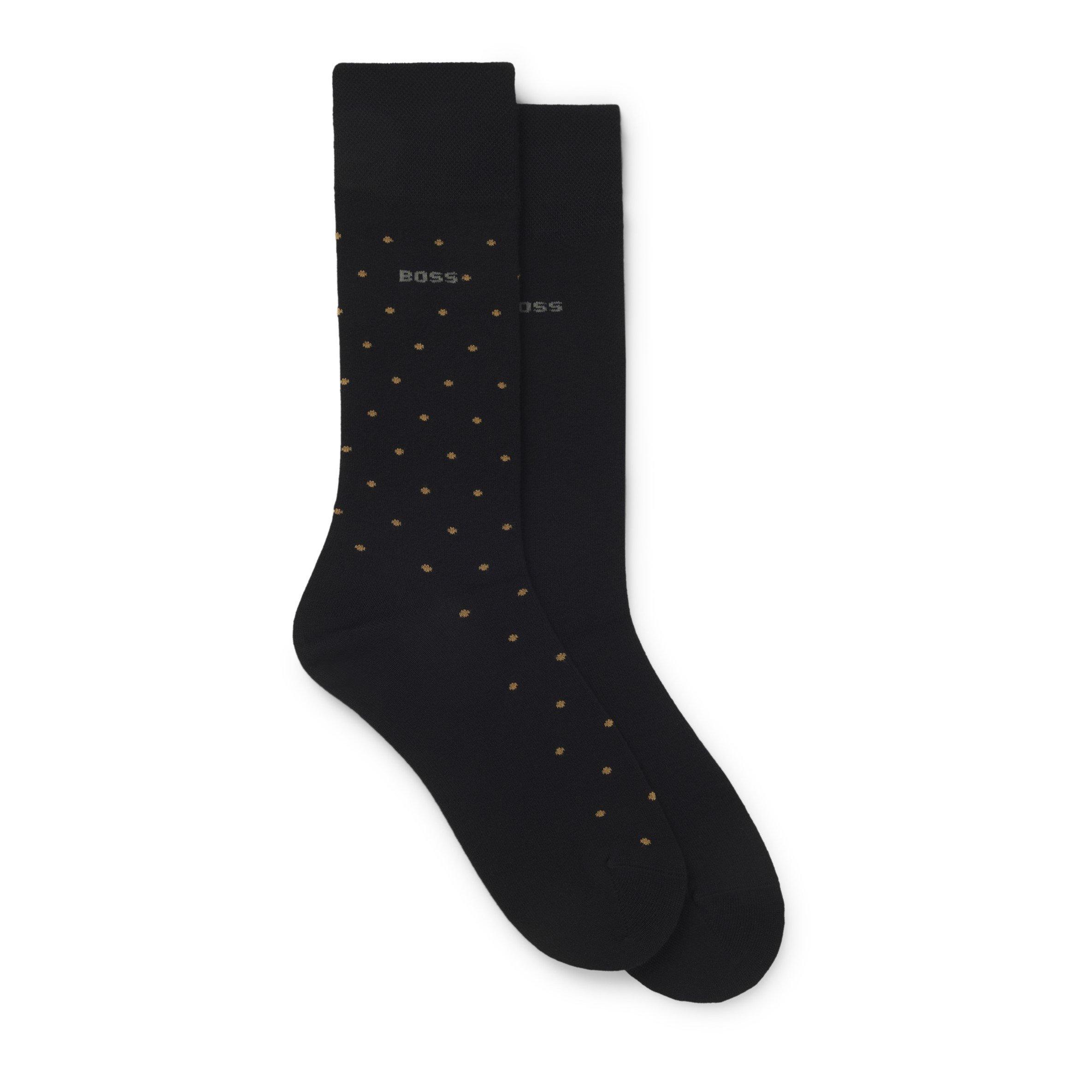 Boss Men's 2-Pack Logo Socks - Black 001 - 6-11