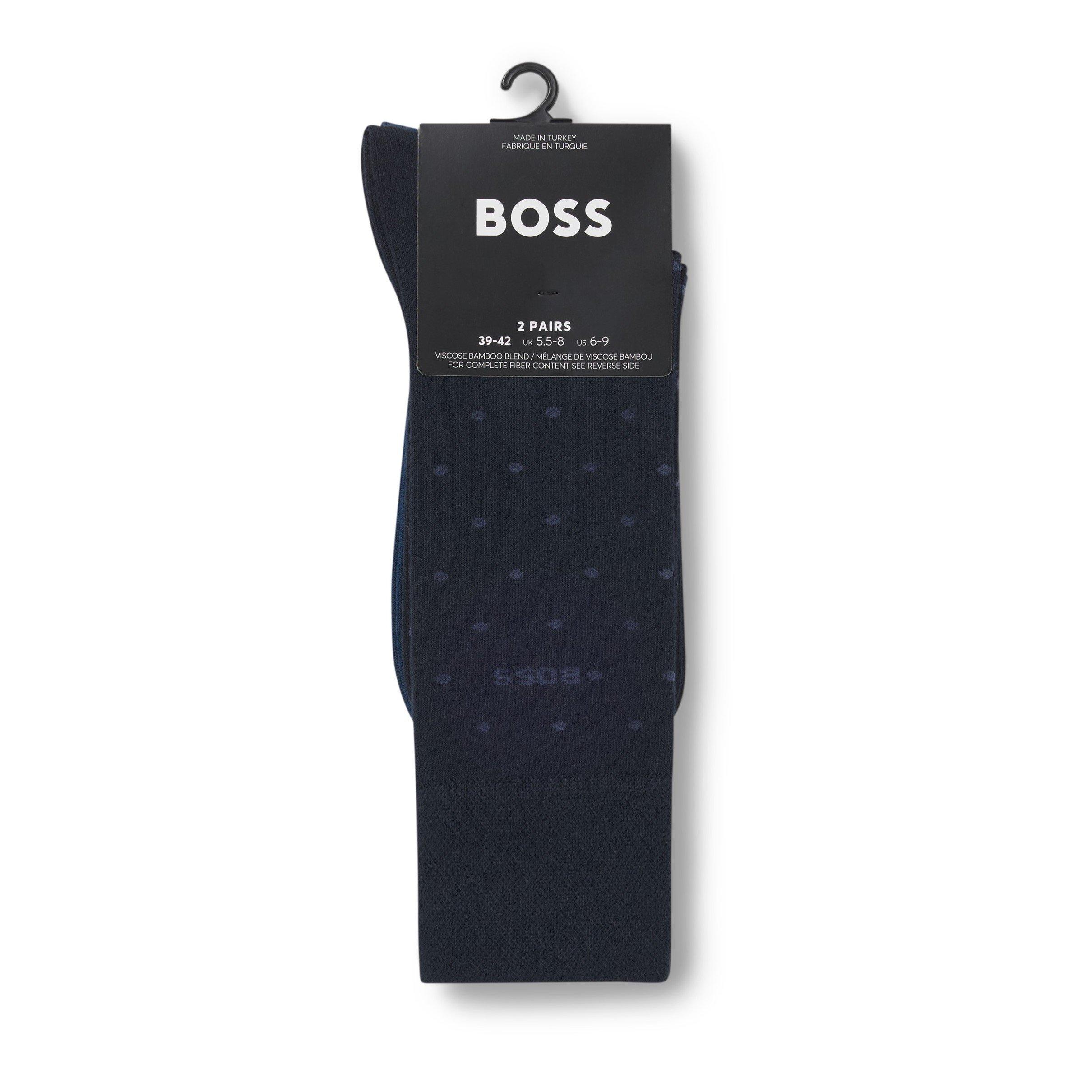 Dark Blue 401 - Boss - 2-Pack Logo Socks - 2