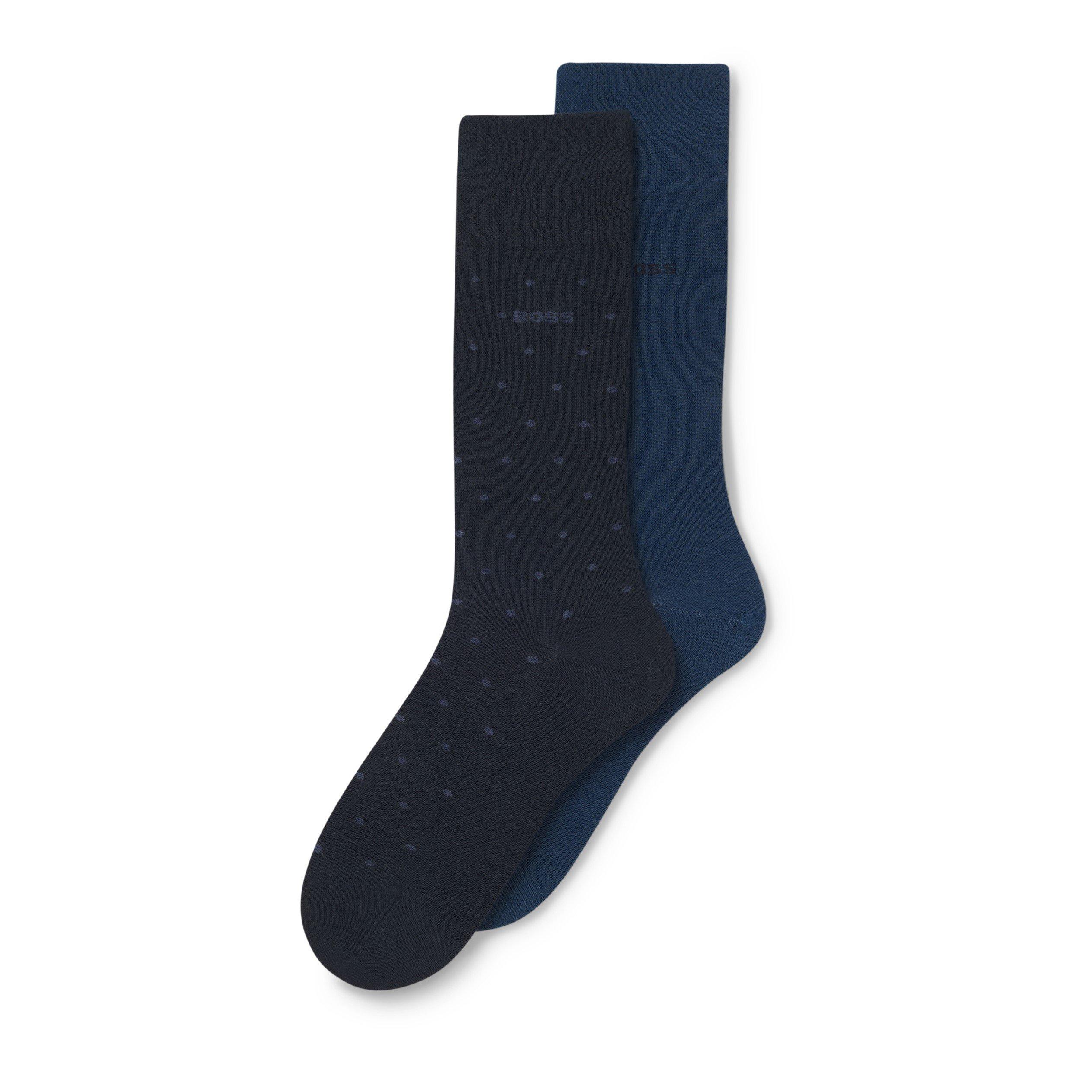 Dark Blue 401 - Boss - 2-Pack Logo Socks - 3