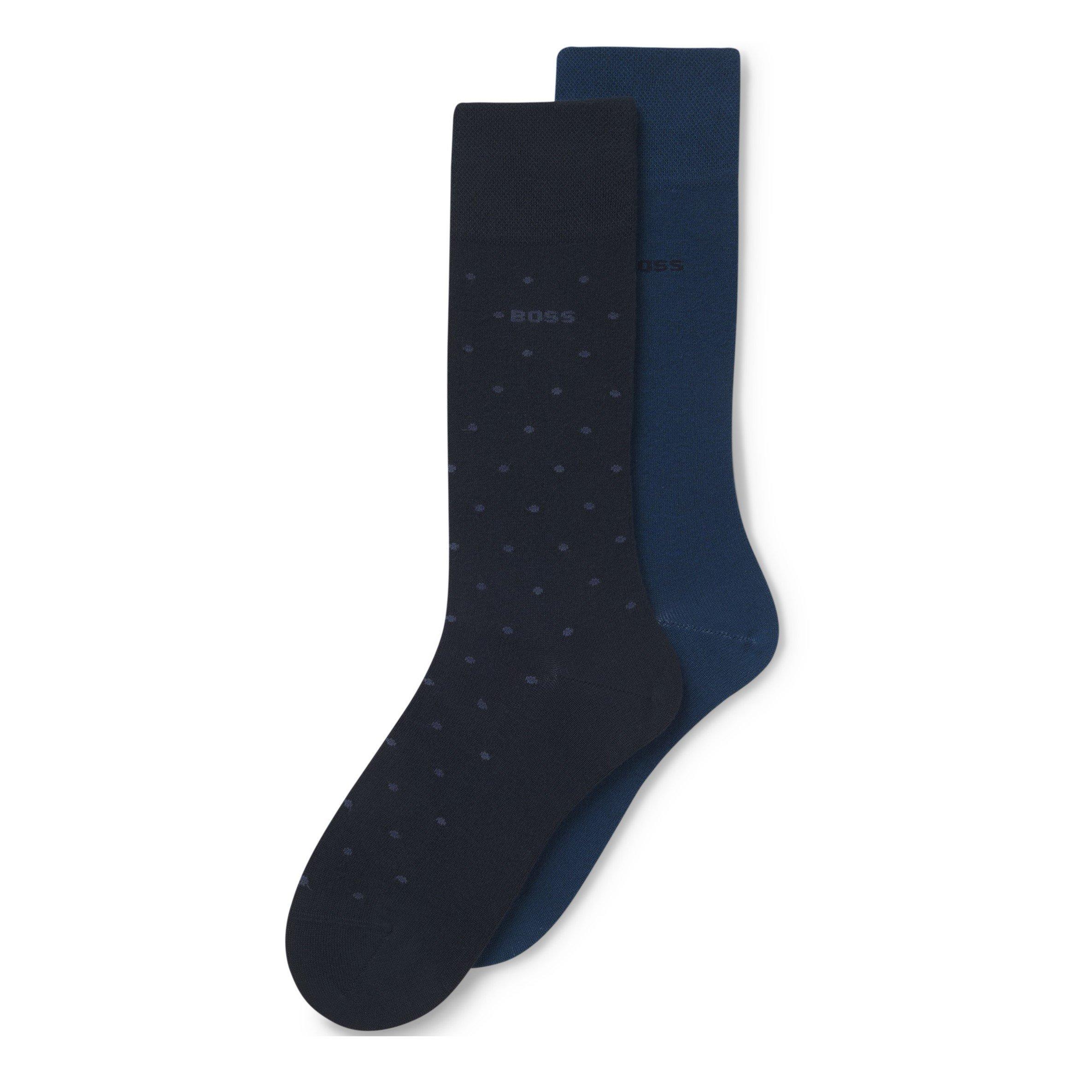 Dark Blue 401 - Boss - 2-Pack Logo Socks - 4