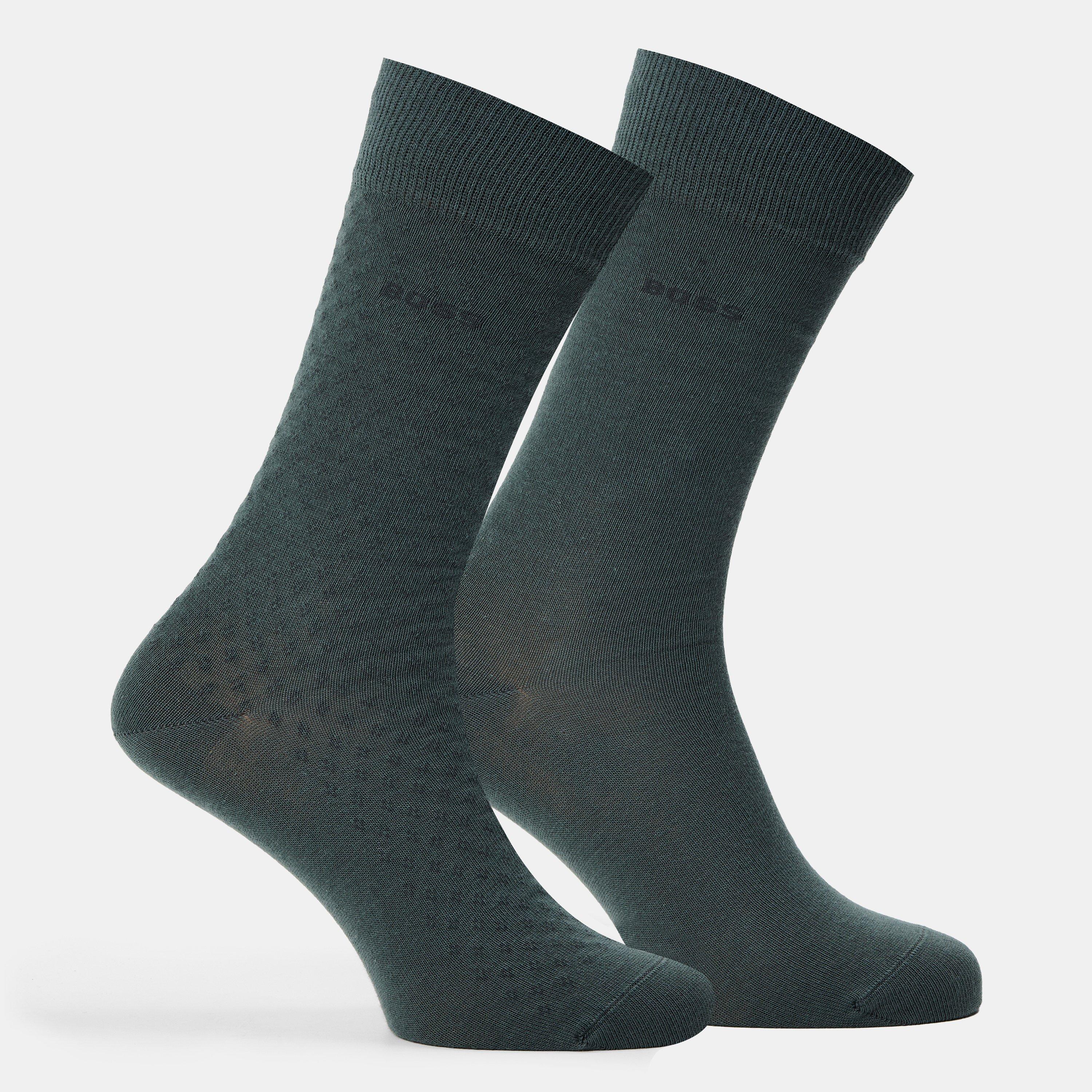 Boss Men's Cotton Crew Socks - Green 337 - 6-11