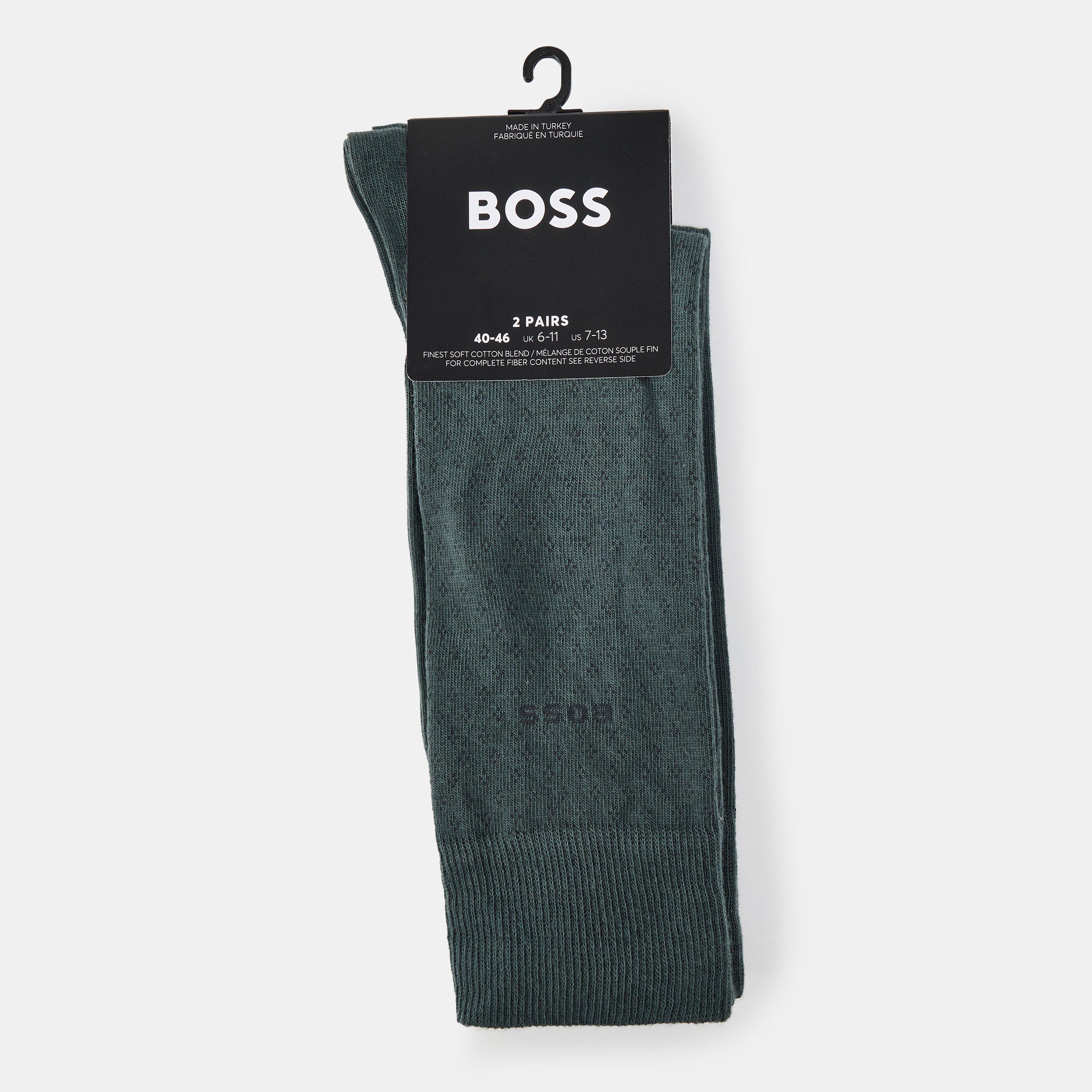 Green 337 - Boss - Men's Cotton Crew Socks - 2