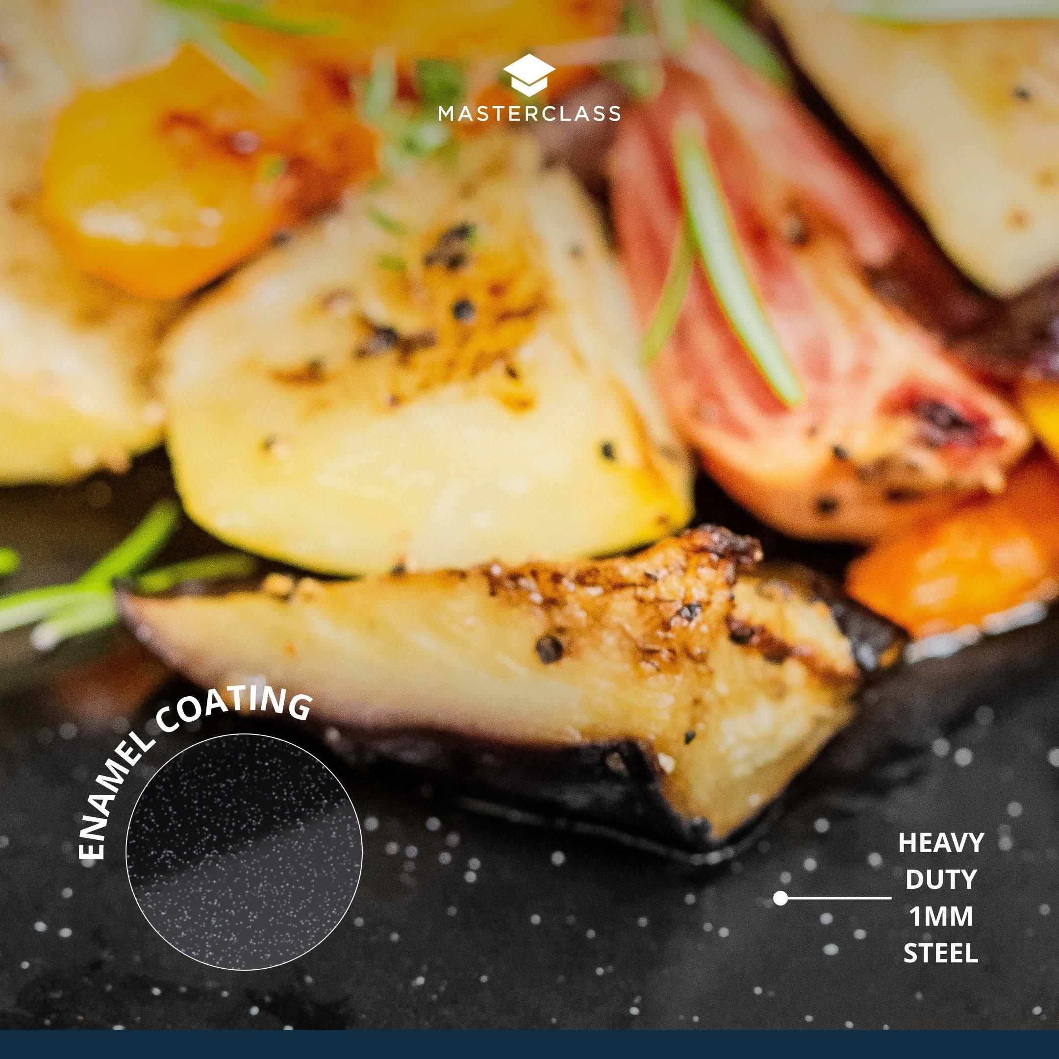 Black - MasterClass - Vitreous Enamel Baking Tray - 3