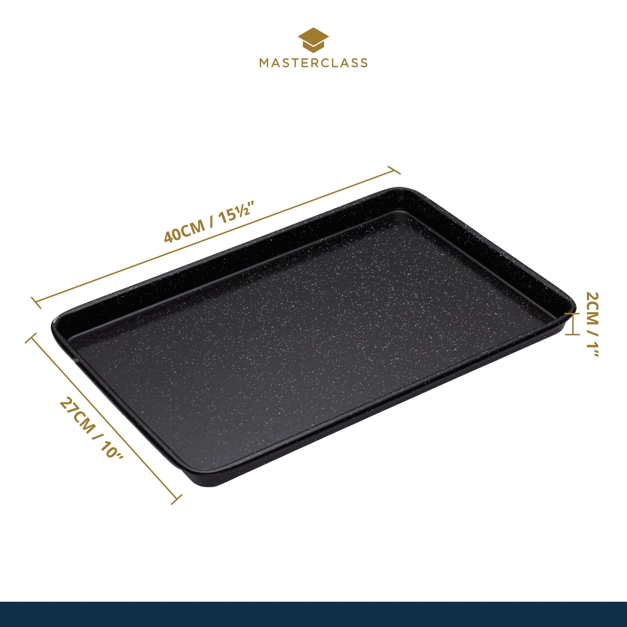 Black - MasterClass - Vitreous Enamel Baking Tray - 6