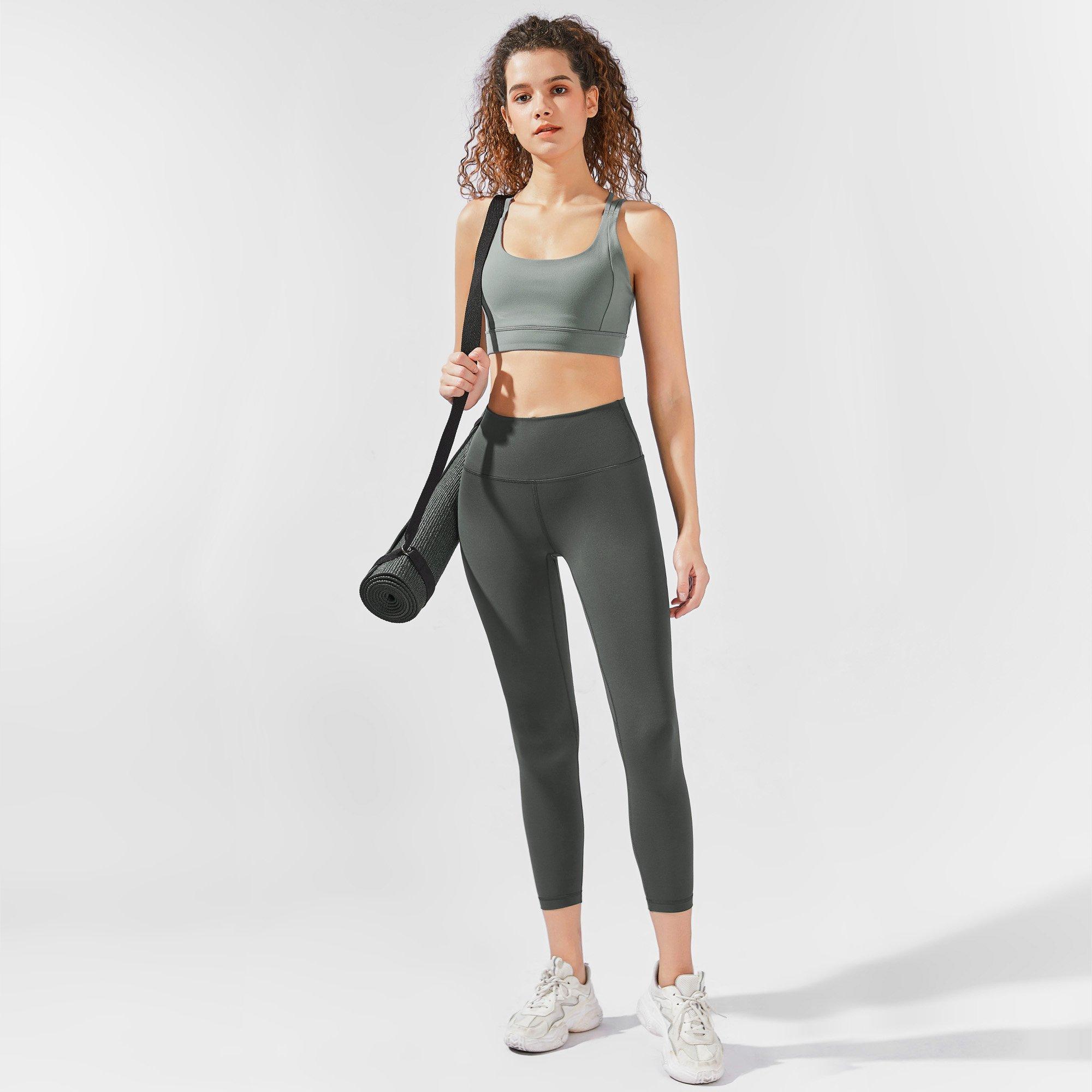 Dark Grey - Myga - Myga High-Waisted 7/8 YULA Yoga Leggings - Dark Gr - 4