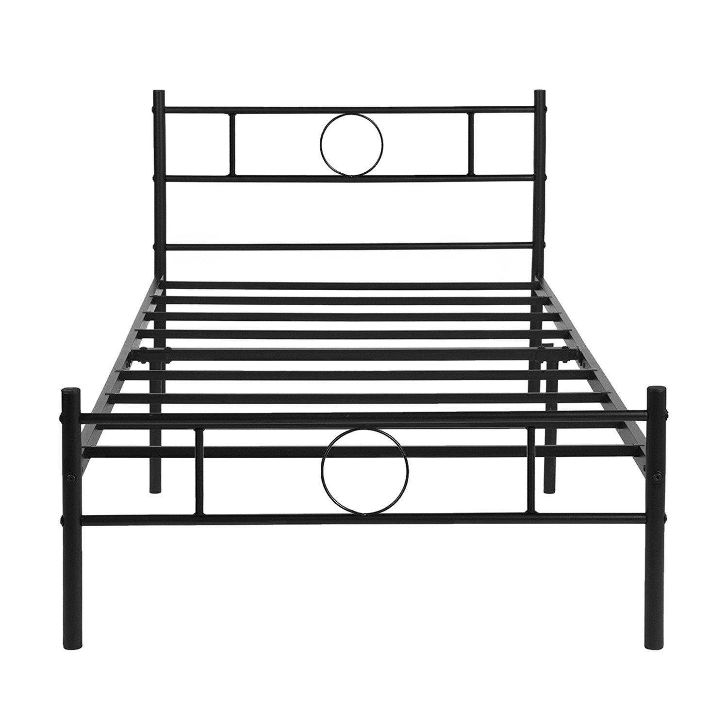 Black - Urban Meuble - Modern Metal Bed Frame - 4