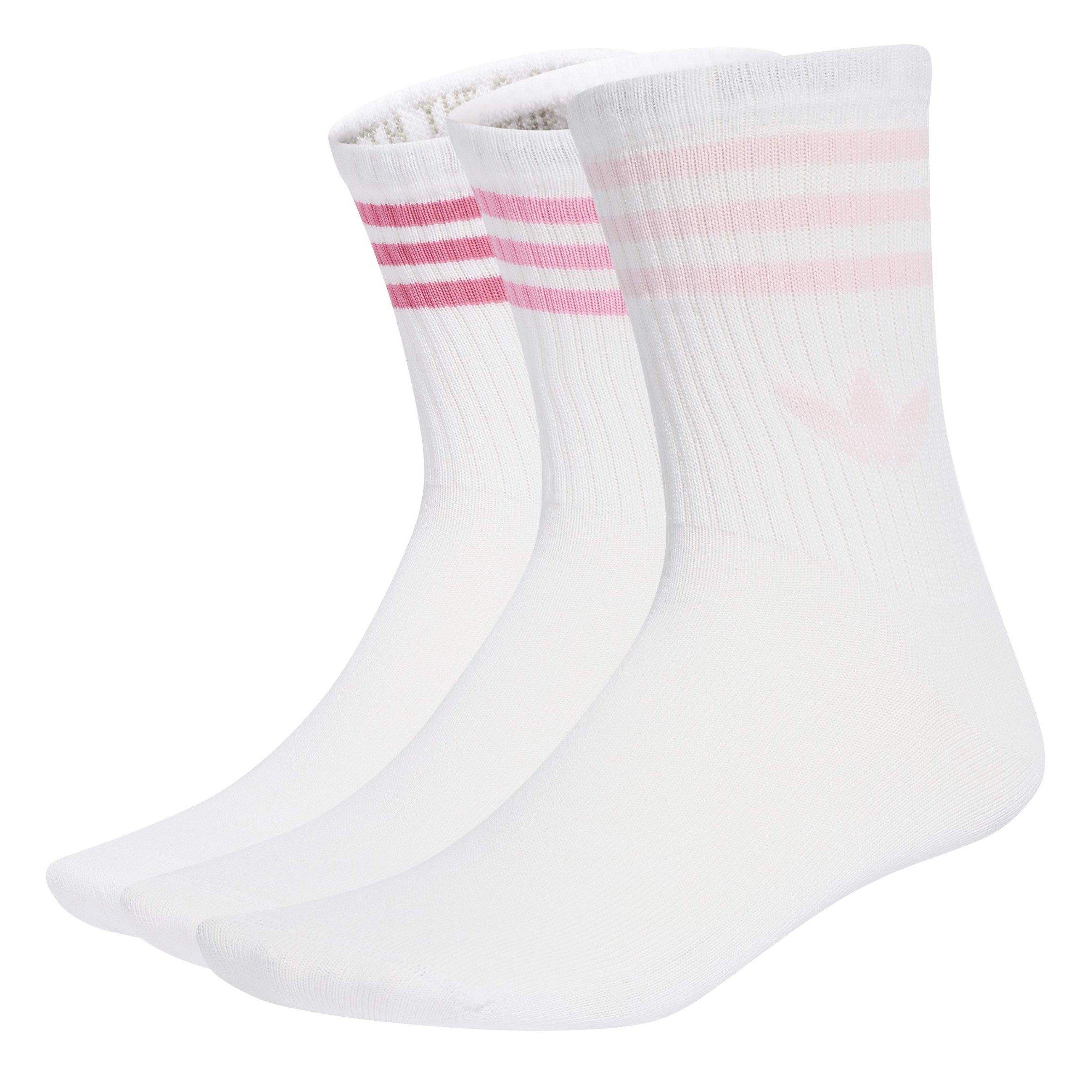 Blipnk/Clpink - adidas Originals - Adi OG 3S Crw Sck 3 Pk 64 - 2