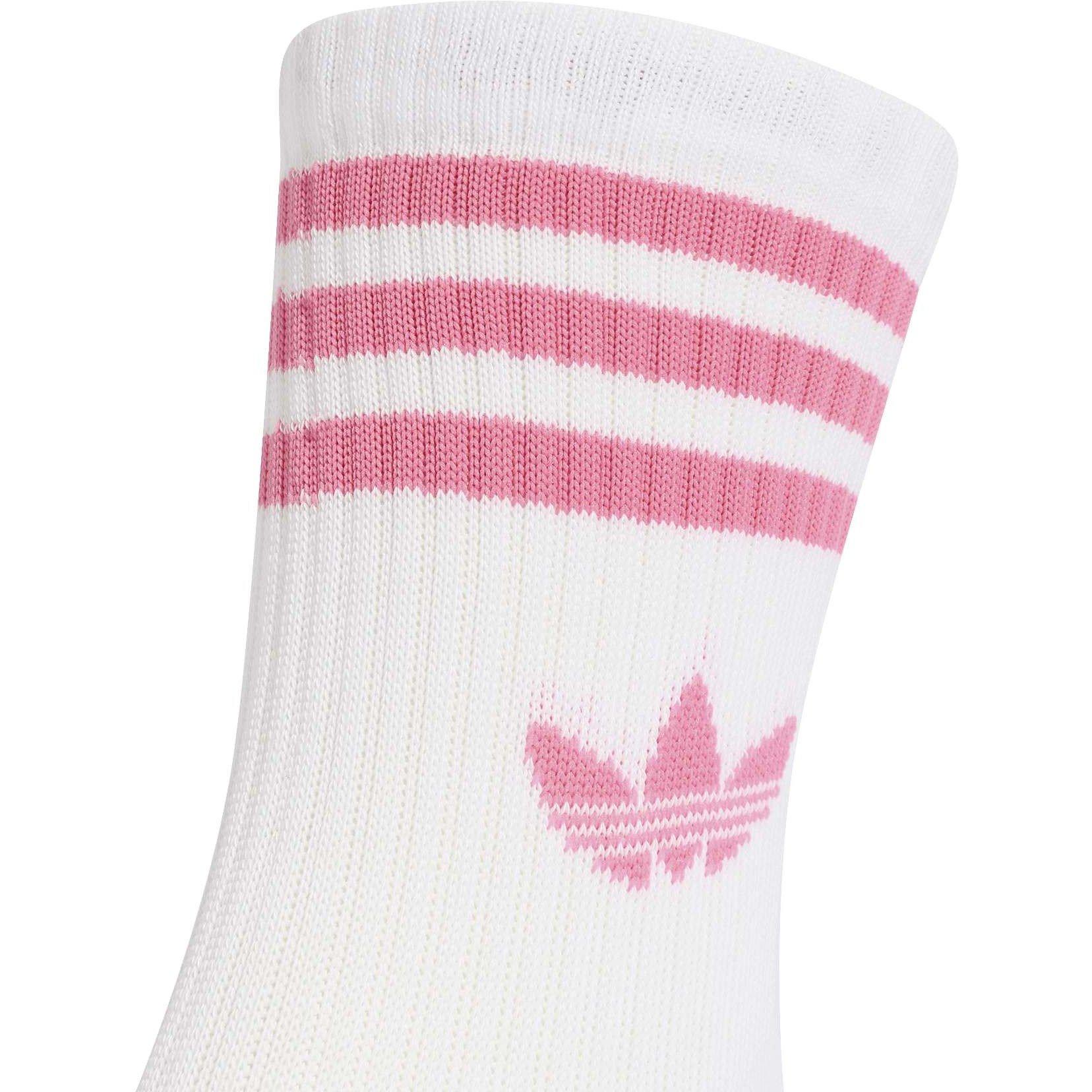 Blipnk/Clpink - adidas Originals - Adi OG 3S Crw Sck 3 Pk 64 - 3