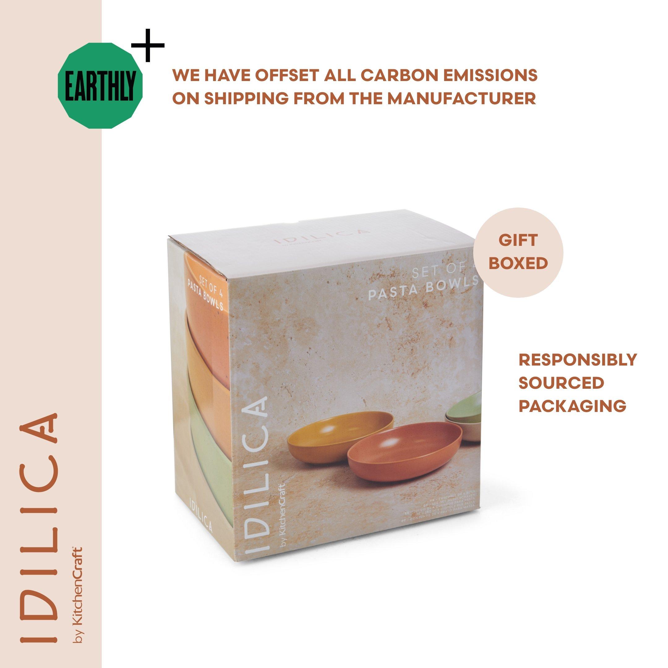 Mixed - KitchenCraft - KitchenCraft Idilica Stoneware Pasta Bowls - 6