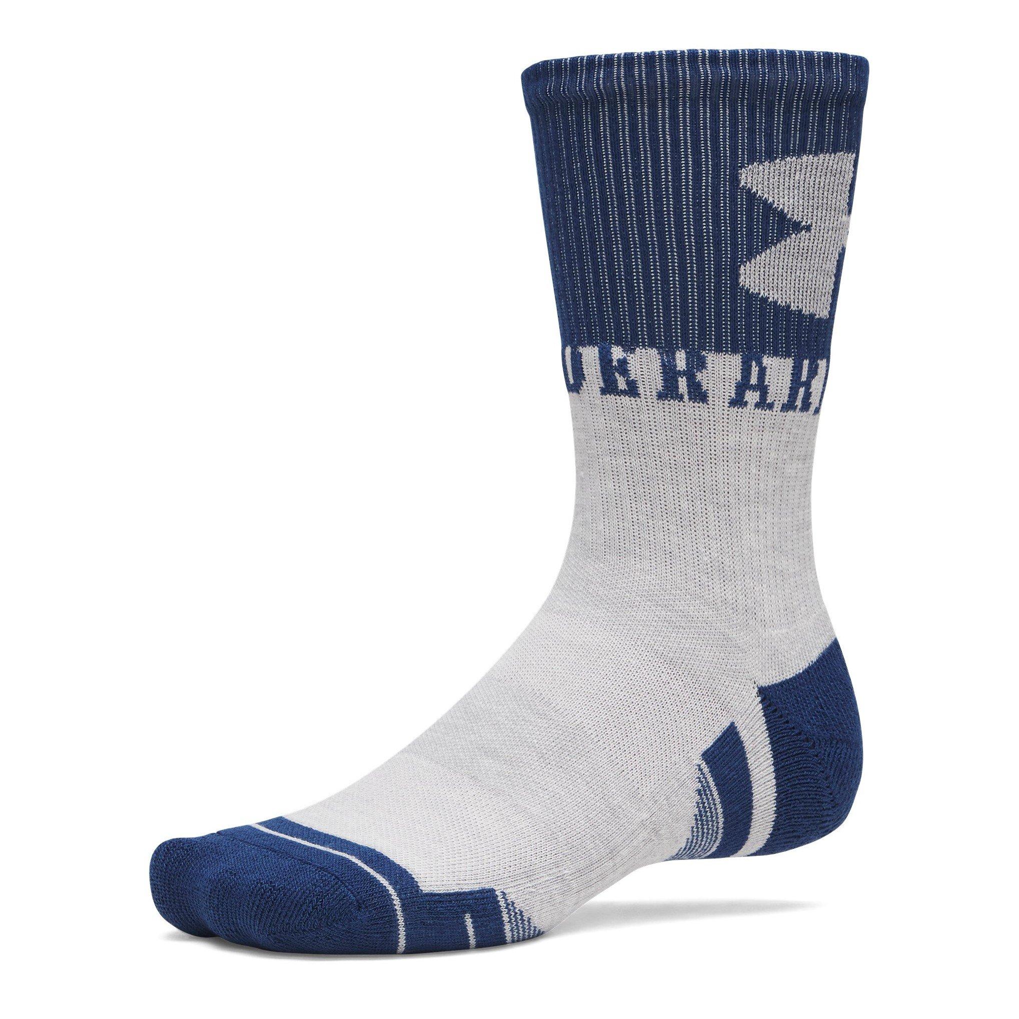 Marineblau / Weiß - Under Armour - Performance Tech 3 Pack Crew Socks - 2