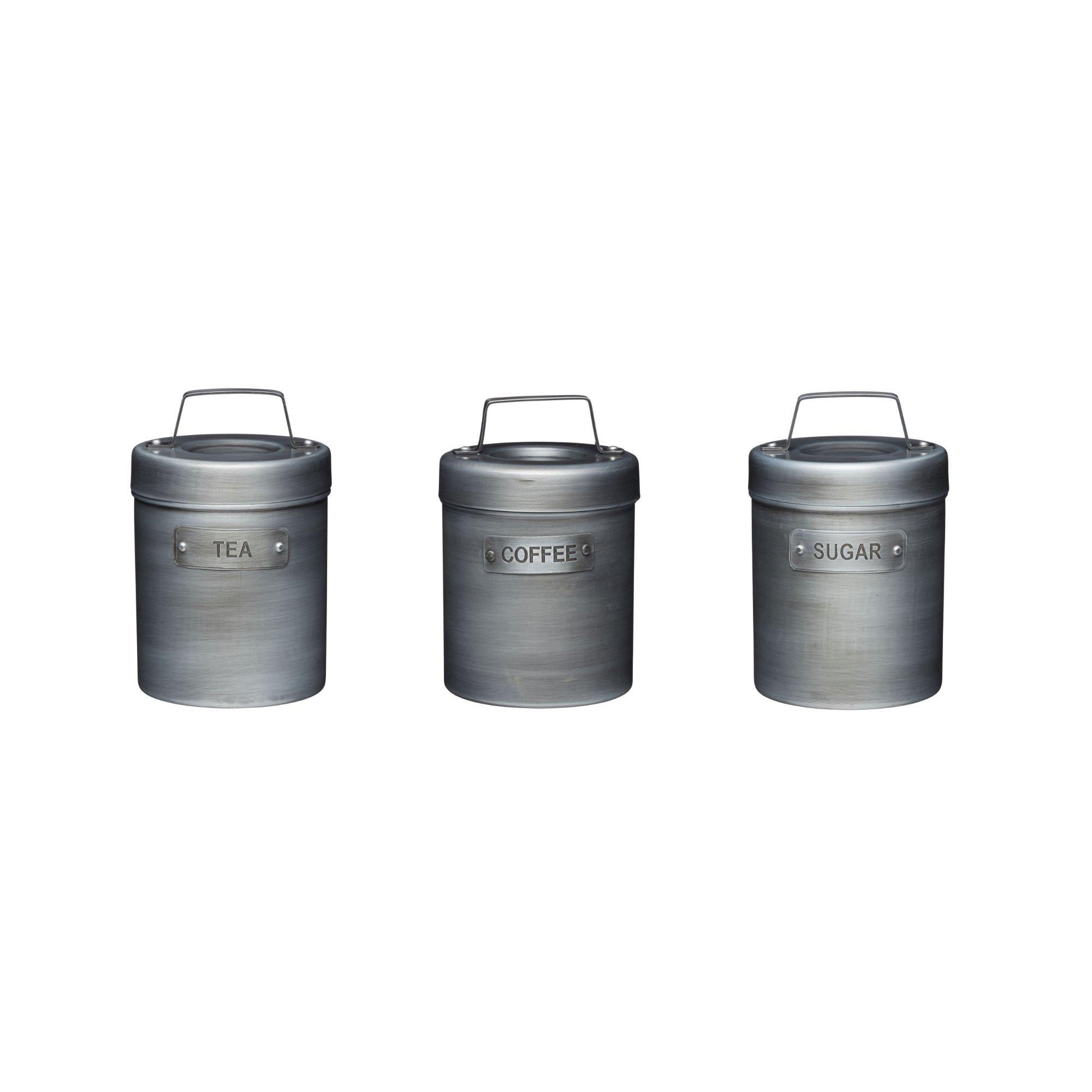 Grey - KitchenCraft - Kitchen Tea, Coffee and Sugar Tin - 1