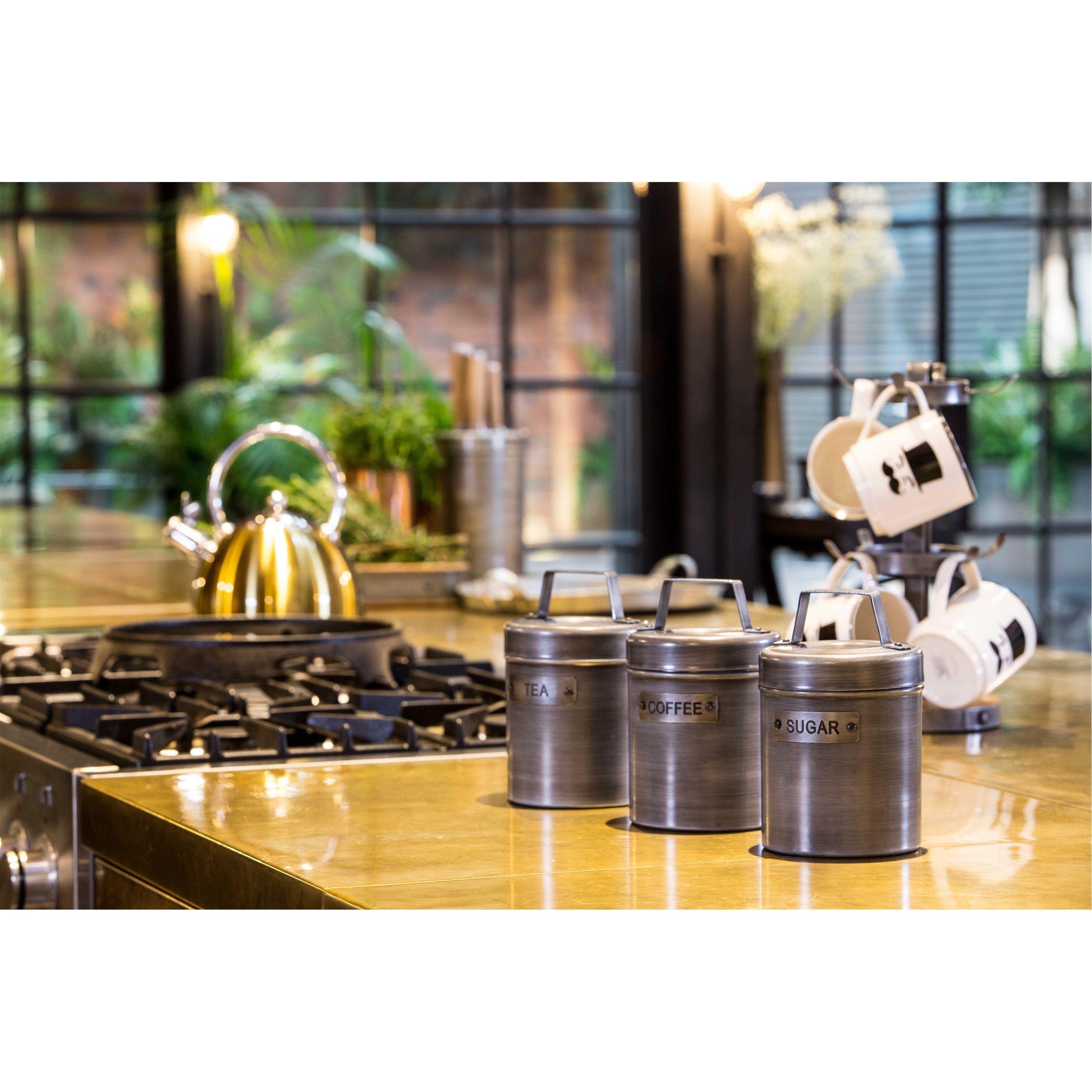 Grey - KitchenCraft - KitchenCraft Kitchen Tea, Coffee and Sugar Tin - 3