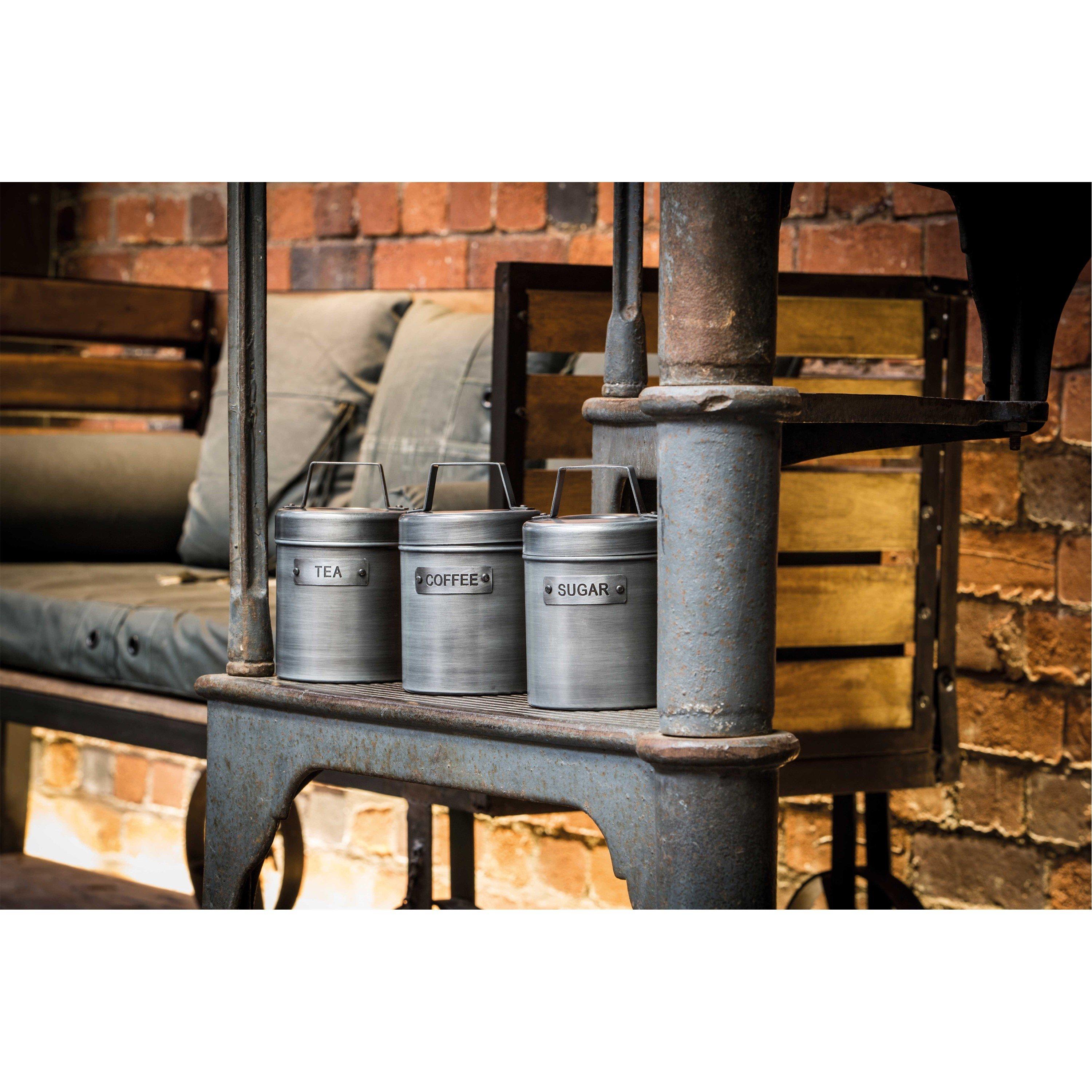 Grey - KitchenCraft - KitchenCraft Kitchen Tea, Coffee and Sugar Tin - 4