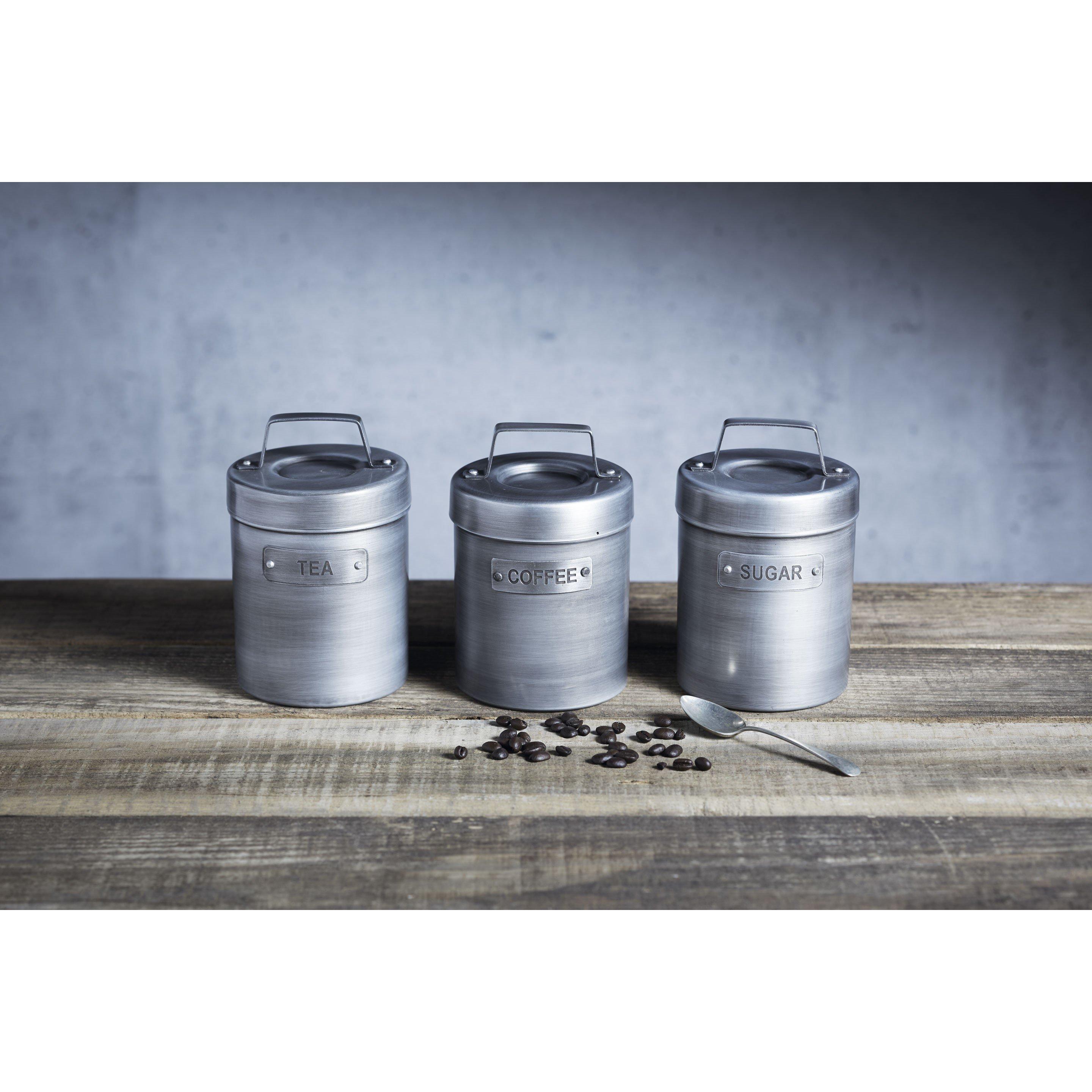 Grey - KitchenCraft - KitchenCraft Kitchen Tea, Coffee and Sugar Tin - 6