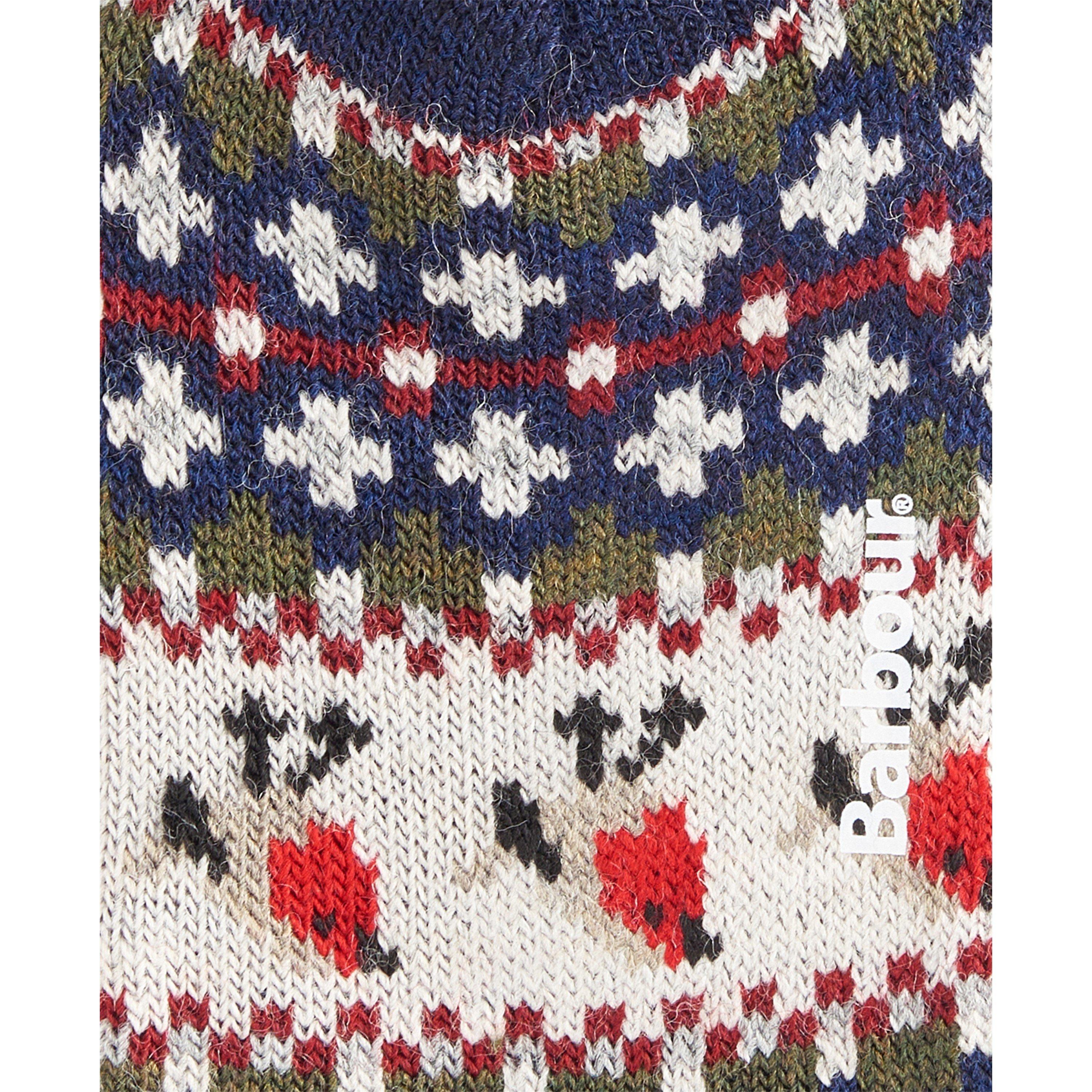 Navy - Barbour - Robin Fair Isle Socks - 3
