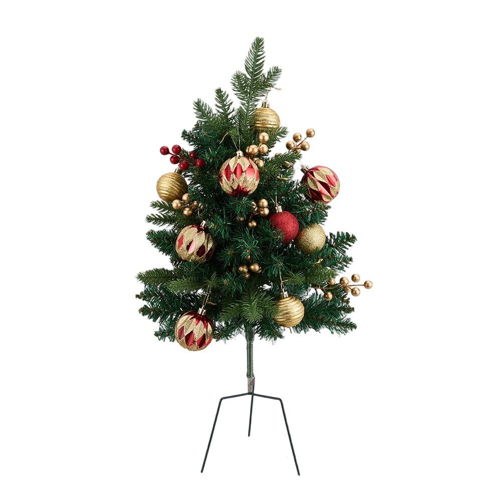 Green - LIFE IDEAS - Christmas Tree Ground Stake with Light and Timer - 3