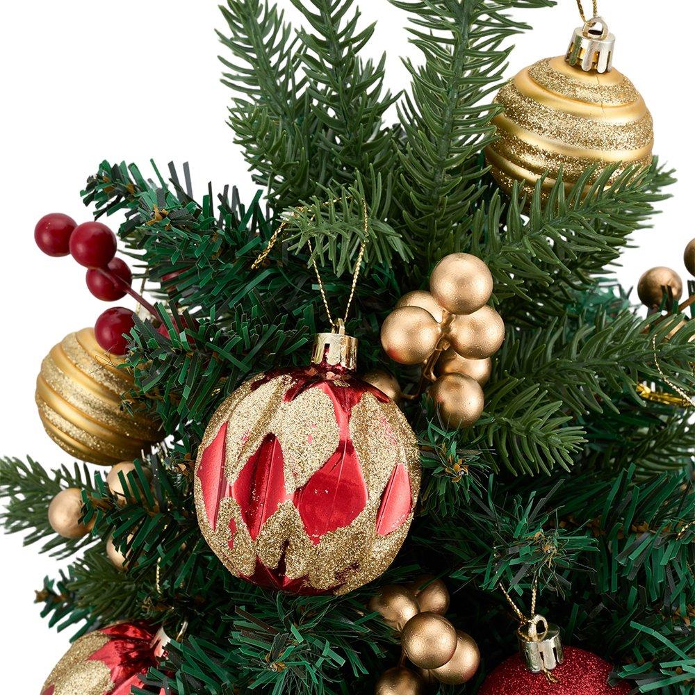 Green - LIFE IDEAS - Christmas Tree Ground Stake with Light and Timer - 4