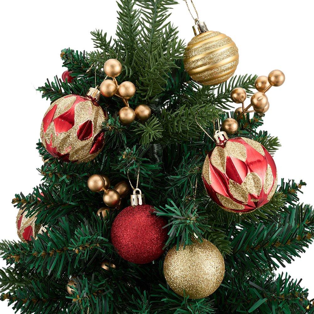 Green - LIFE IDEAS - Christmas Tree Ground Stake with Light and Timer - 5