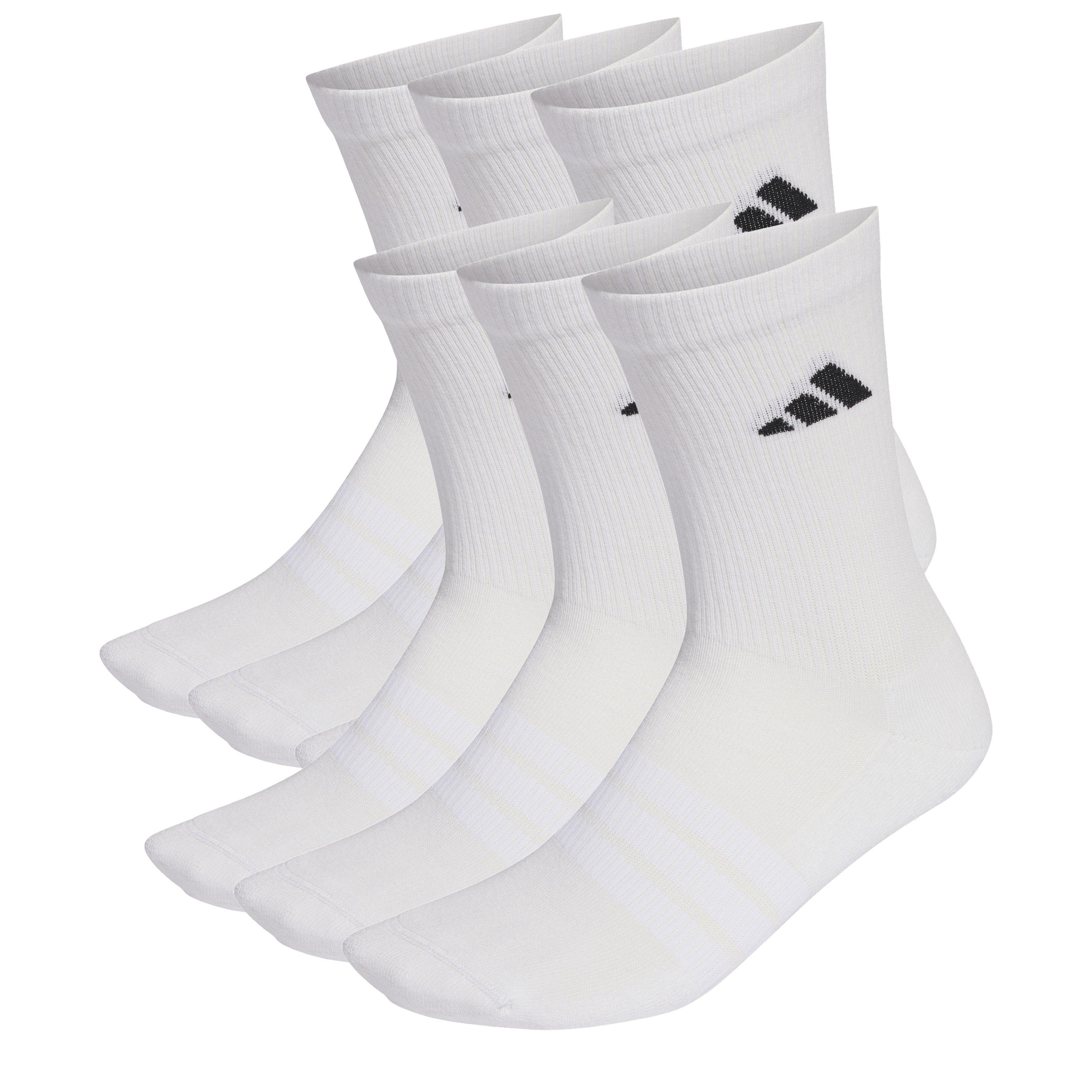 White/Black - adidas - Cushioned Sportswear Crew Socks 6-Pack Juniors - 2
