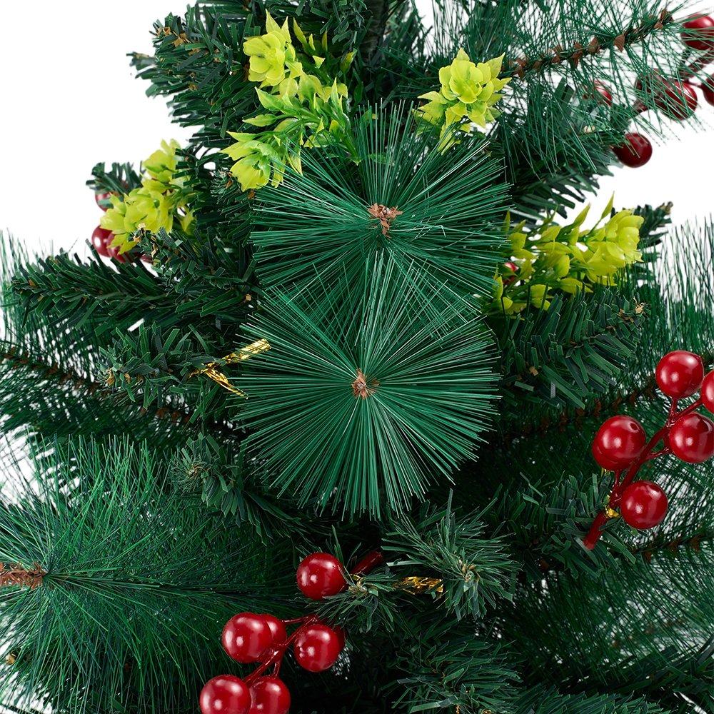 Green - LIFE IDEAS - Christmas Tree Ground Stake with Solar Light - 3