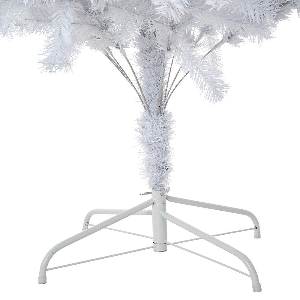 White - LIFE IDEAS - 1.8M Snow Christmas Tree with Foldable Stand - 6