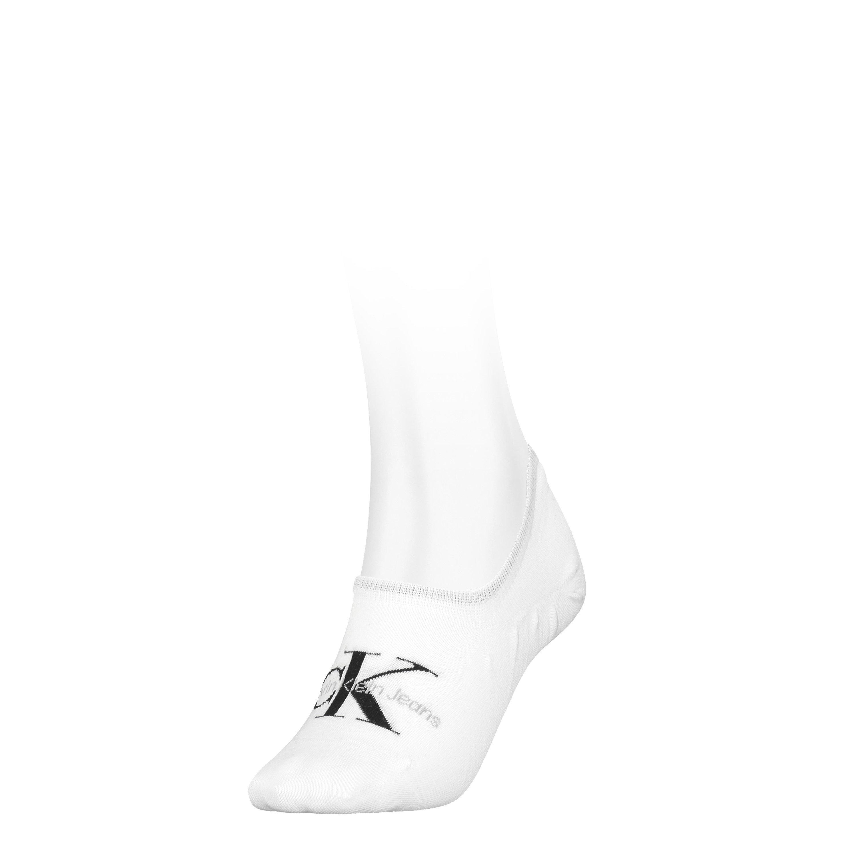 Calvin Klein Women's Liner Invisible Socks - White