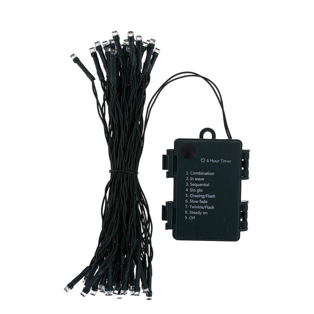 Green - LIFE IDEAS - Christmas Tree Ground Stake with Light and Timer - 5