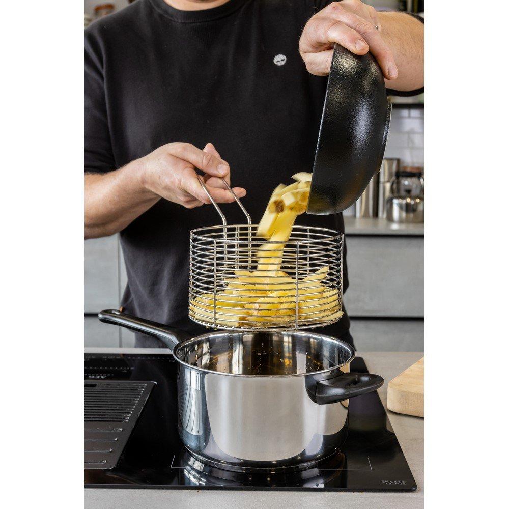 Silver - KitchenCraft - Chip Fryer and Basket - 5