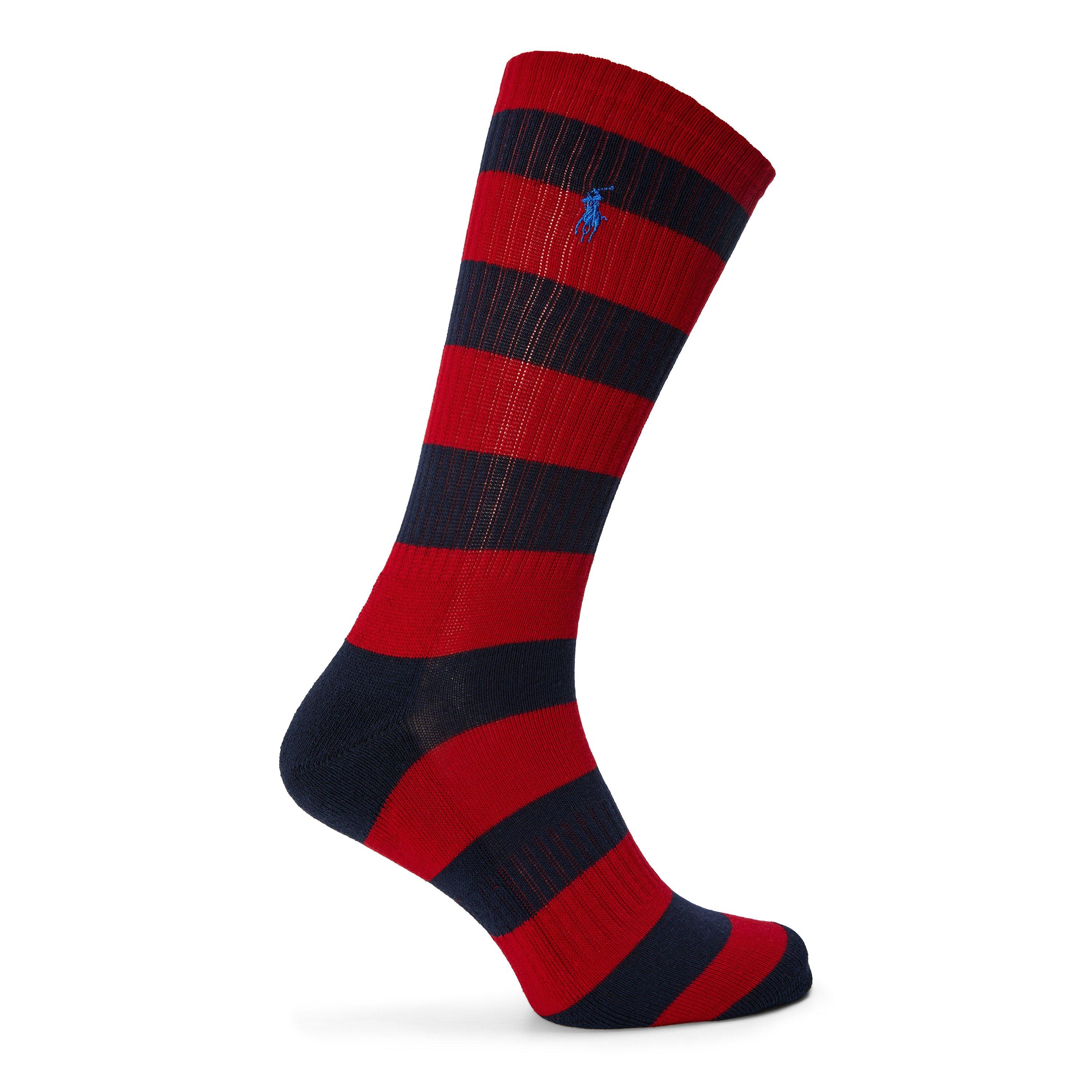 Navy/White - Polo Ralph Lauren - 2 Pack Bear Crew Socks - 3