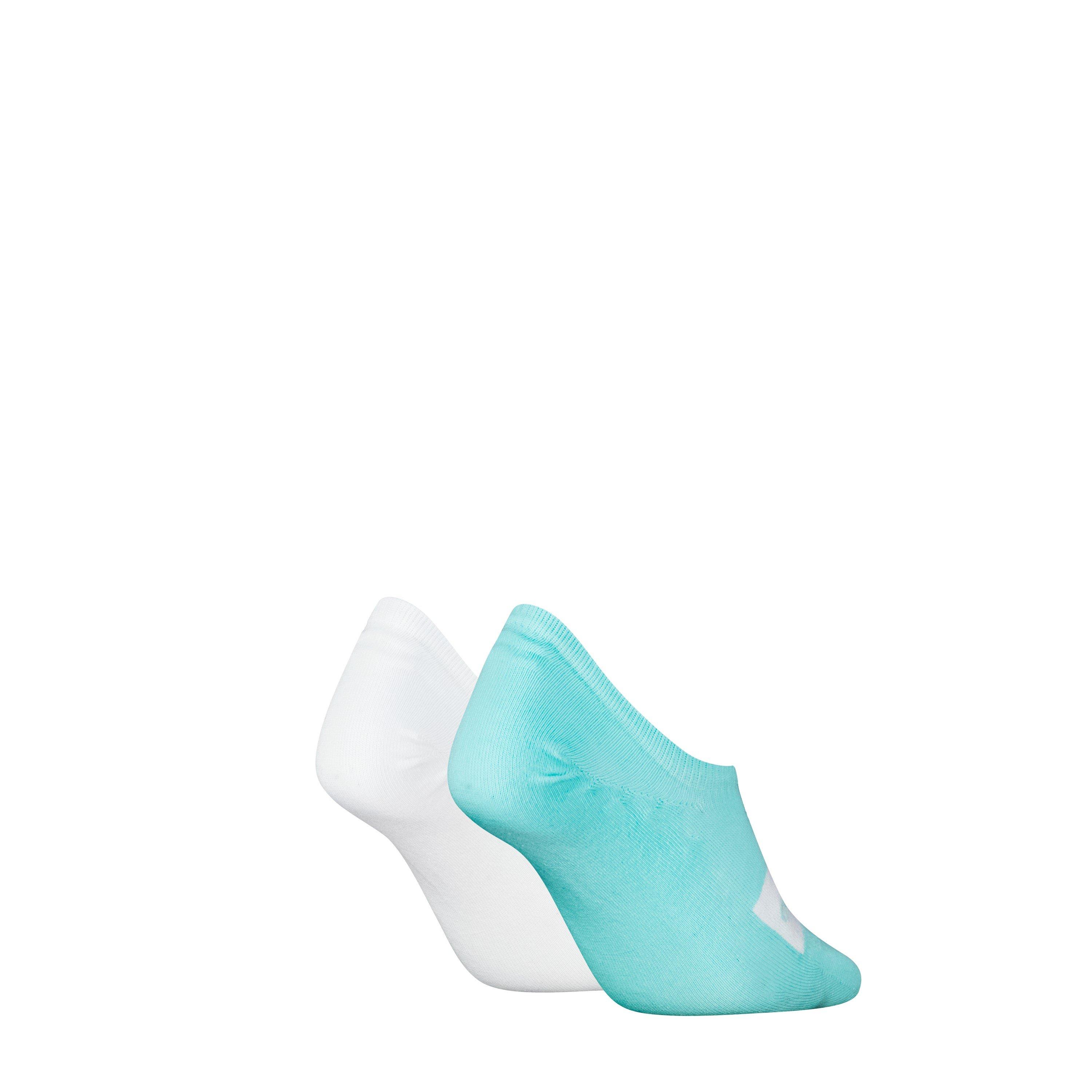 Turquoise - Calvin Klein - Women's Liner Invisible Socks - 2