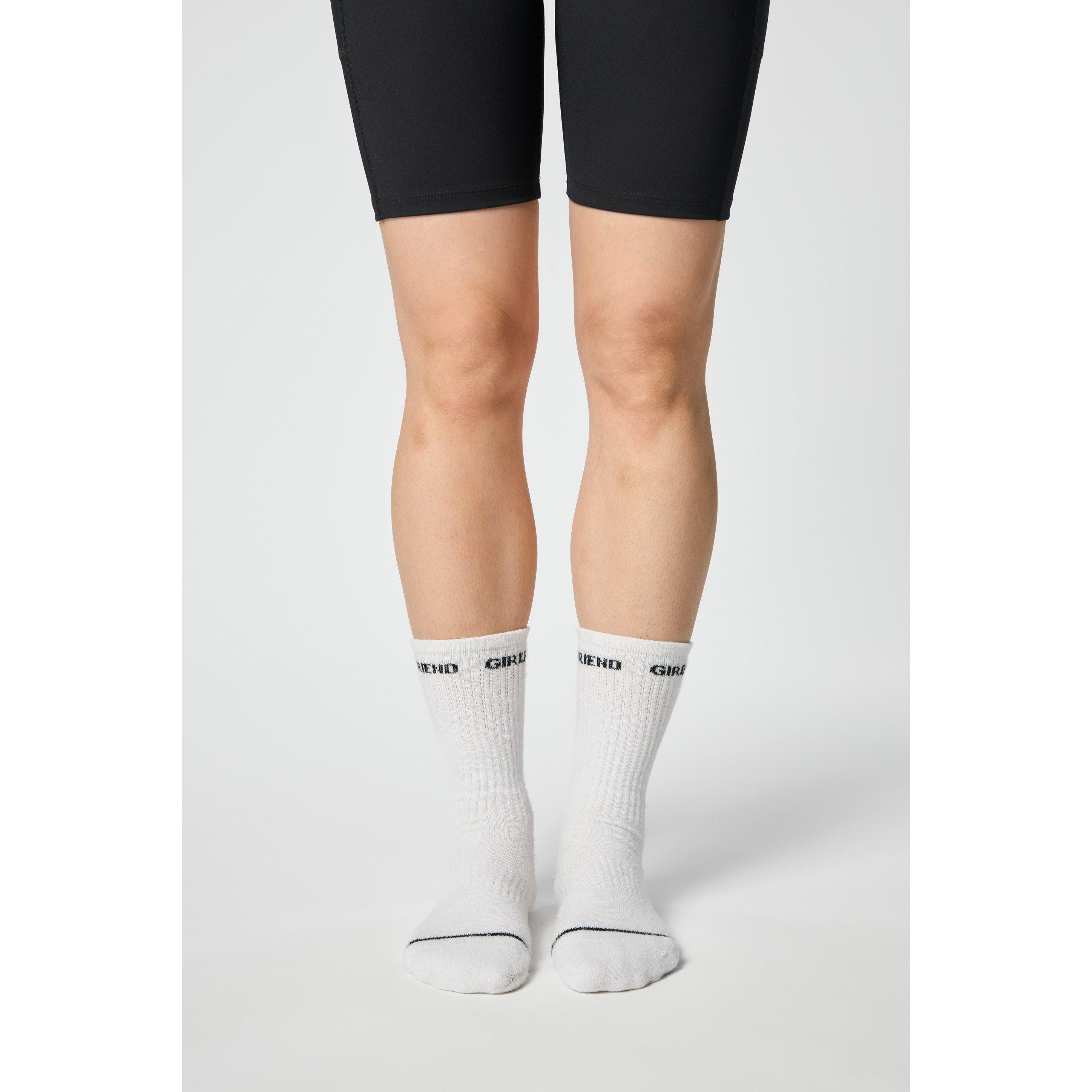 Wht/Blk Logo - Girlfriend Collective - Crw Sock 3PK Ld61 - 2