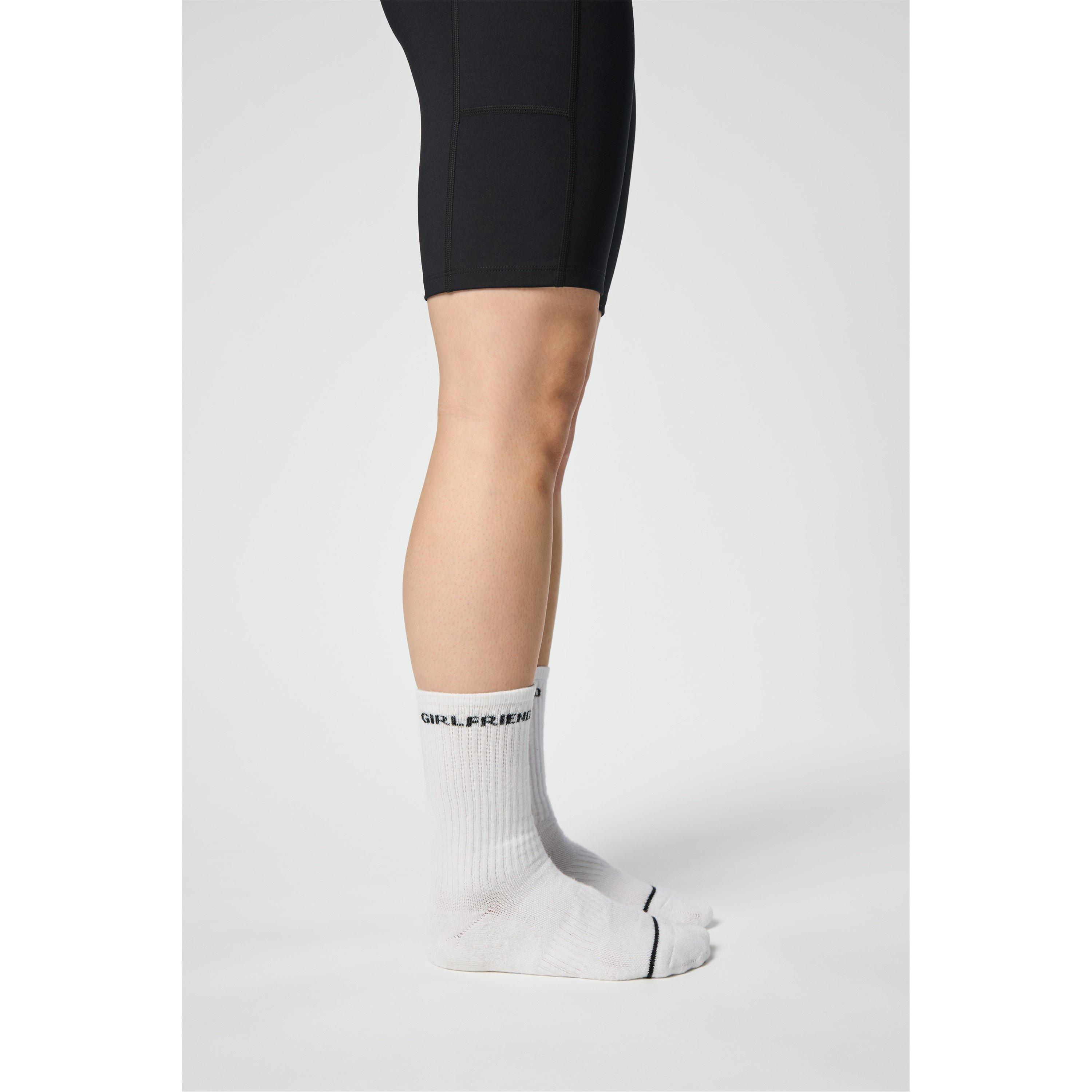 Wht/Blk Logo - Girlfriend Collective - Crw Sock 3PK Ld61 - 4