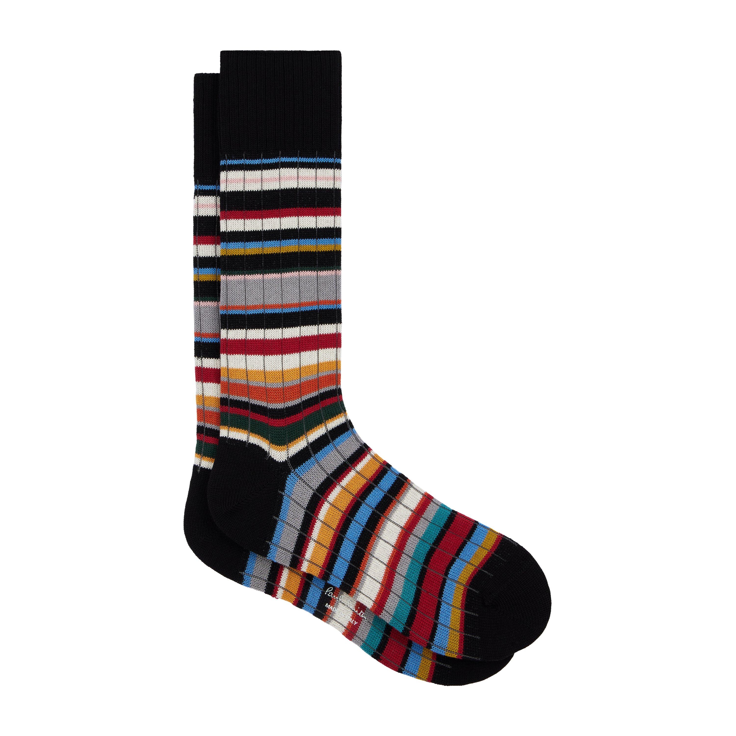 Multicolour 92 - Paul Smith - Kieran Signature Stripe Crew Sock - 1