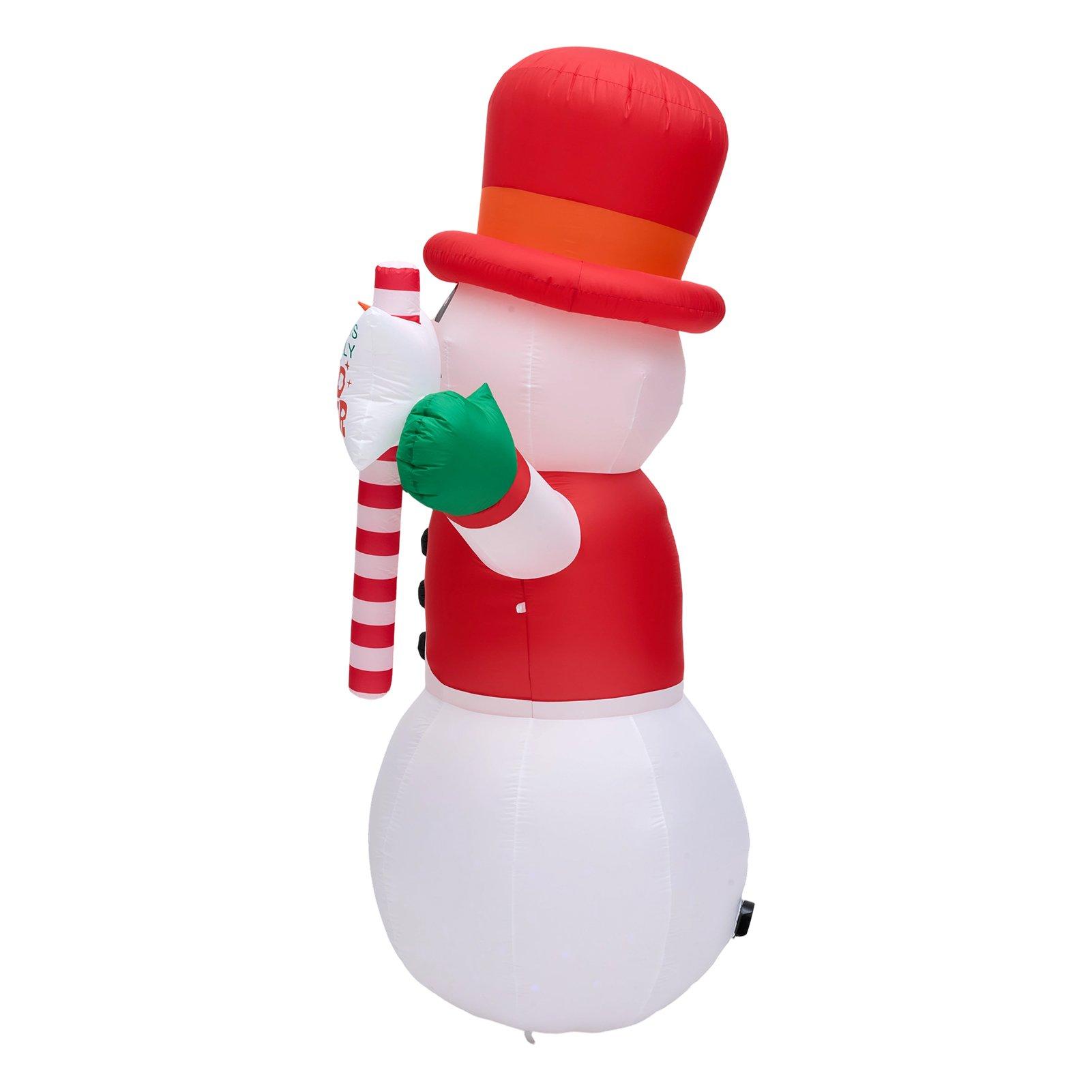 Multi - LIFE IDEAS - 2.4M Christmas Inflatable Snowman - 3