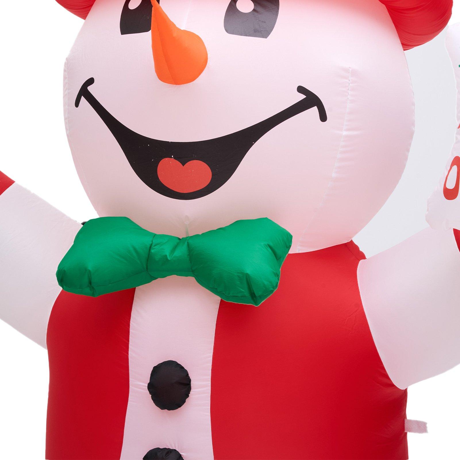 Multi - LIFE IDEAS - 2.4M Christmas Inflatable Snowman - 6
