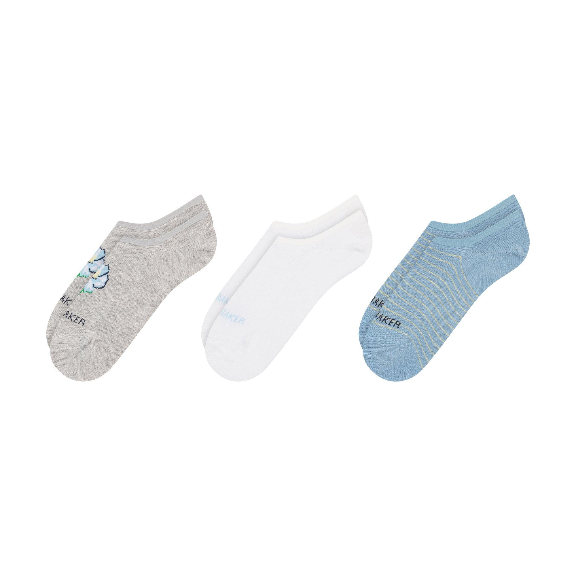 Gris Medio - Ted Baker - Womens Invisible Socks - 2