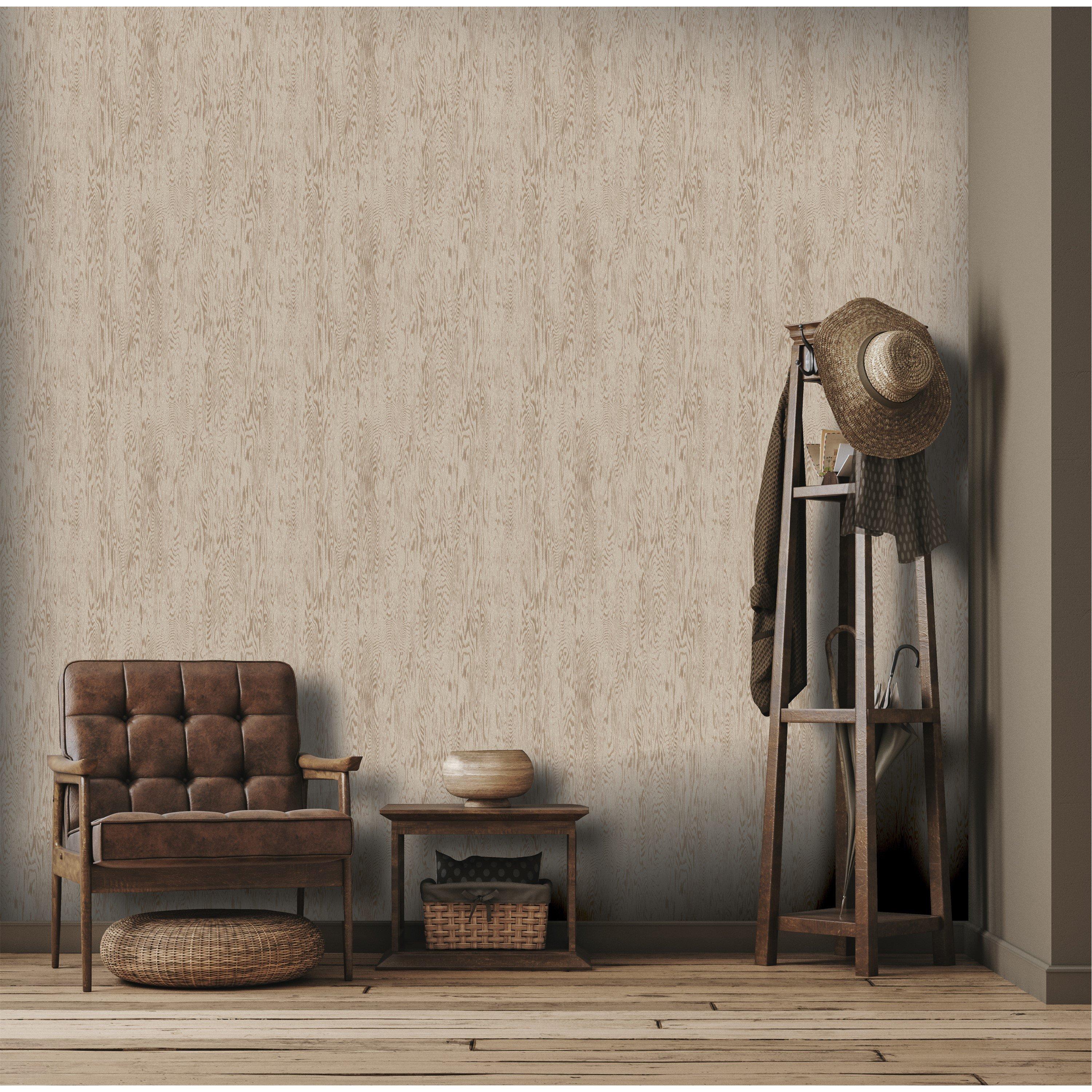 Neutral - Arthouse - Wood Grain Neutral Wallpaper - 3