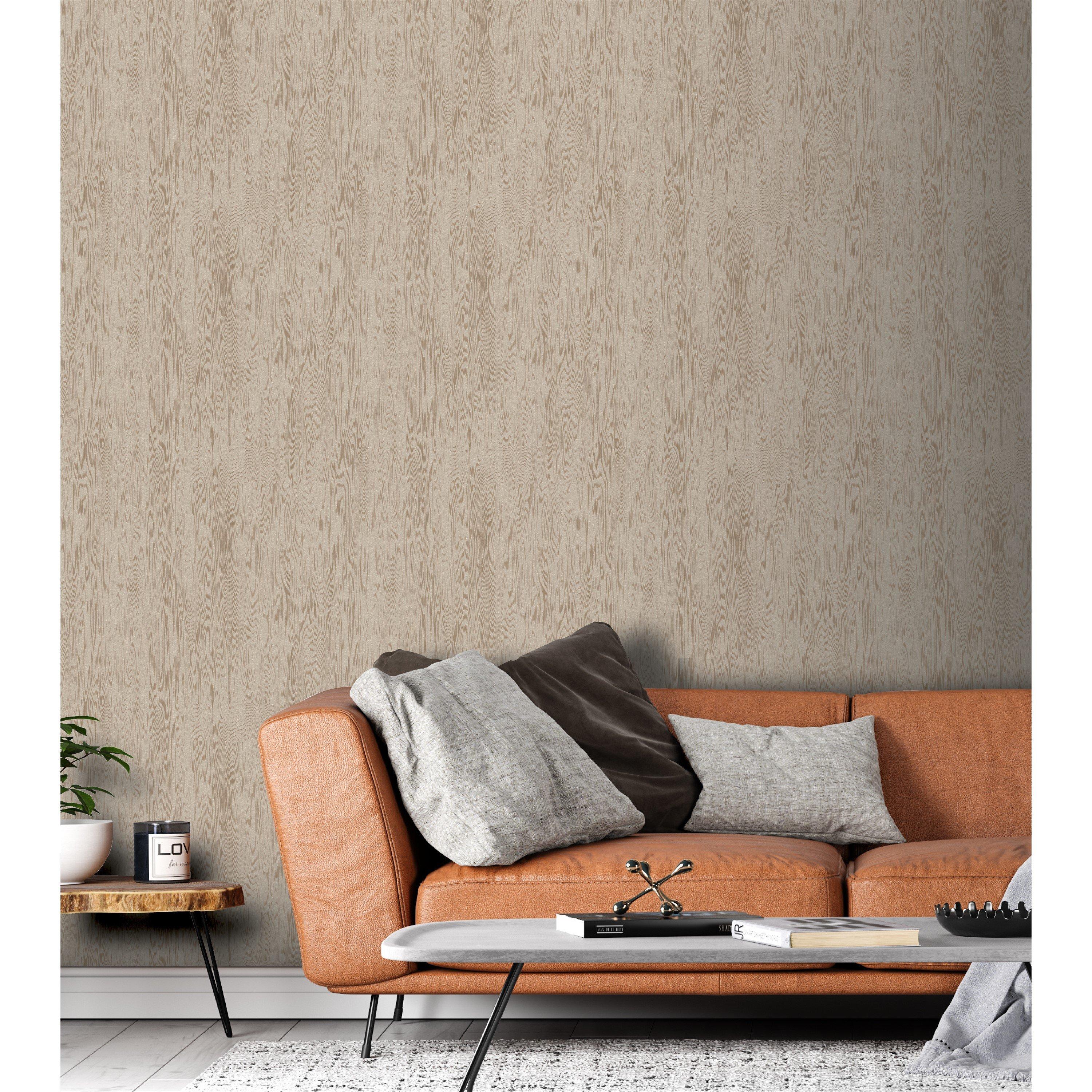 Neutral - Arthouse - Wood Grain Neutral Wallpaper - 5