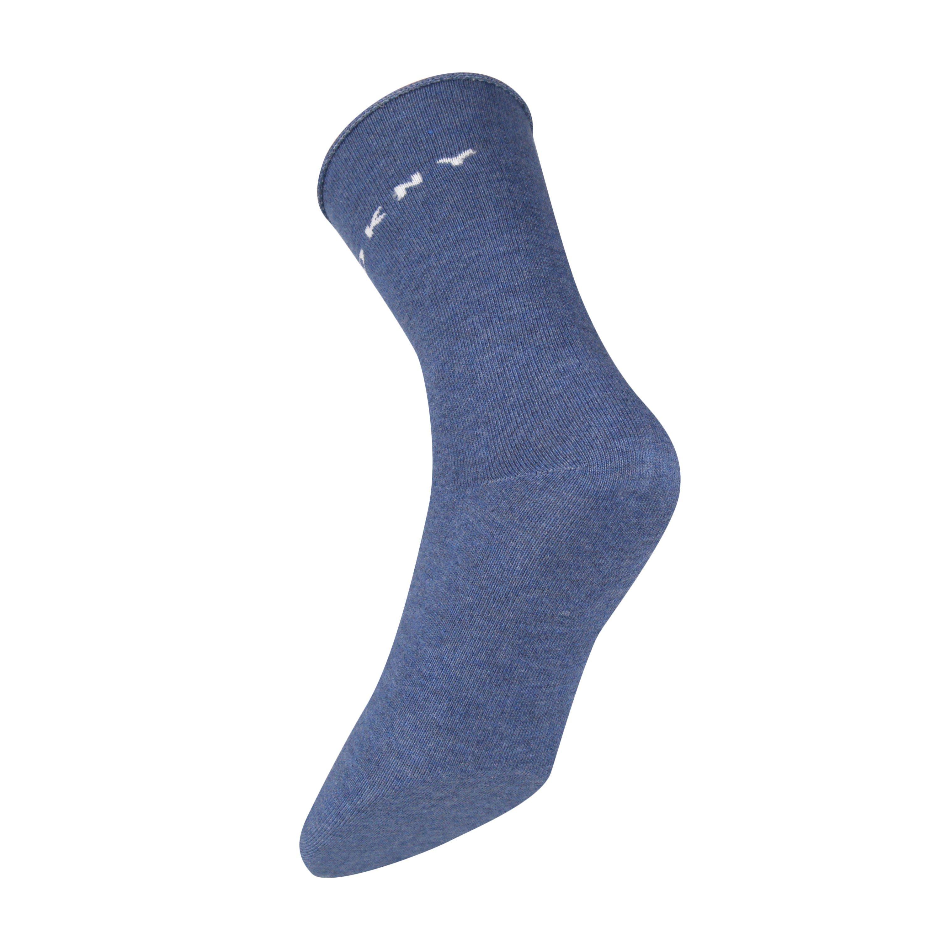 Blk/Blue Gry - DKNY - Women's Hadley Crew Socks - 3