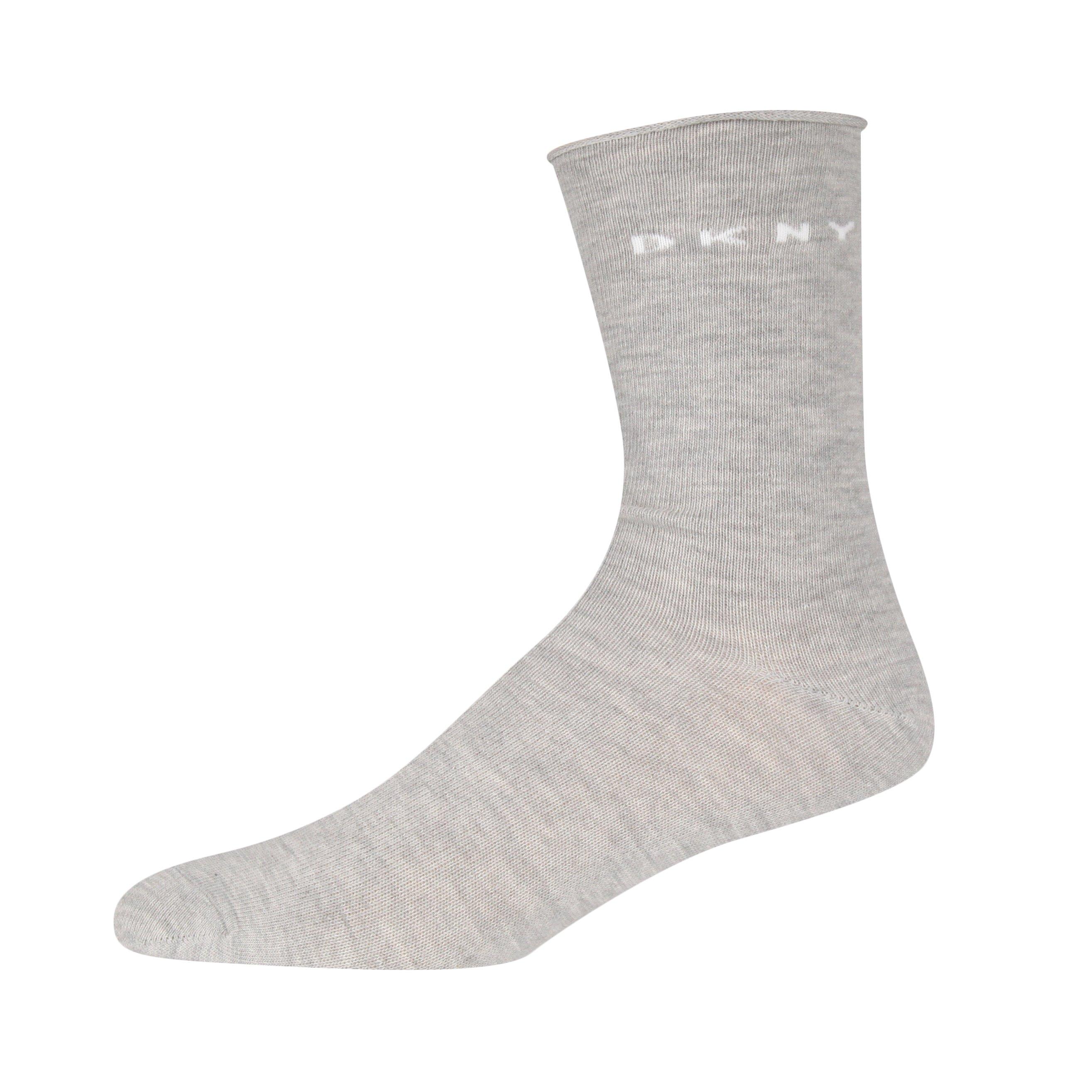 Blk/Blue Gry - DKNY - Women's Hadley Crew Socks - 4