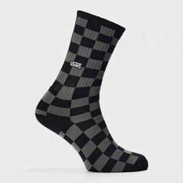 Vans Checkerboard Crew Black/Charcoal Sock Mens