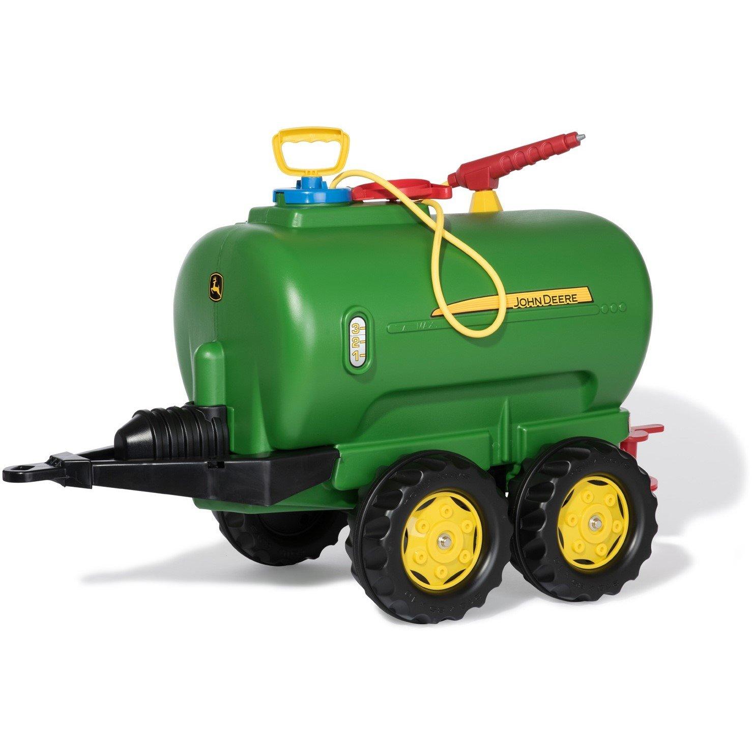 Green - rolly toys - Jumbo JD Twin axle Tanker w Pump & Spray - 1