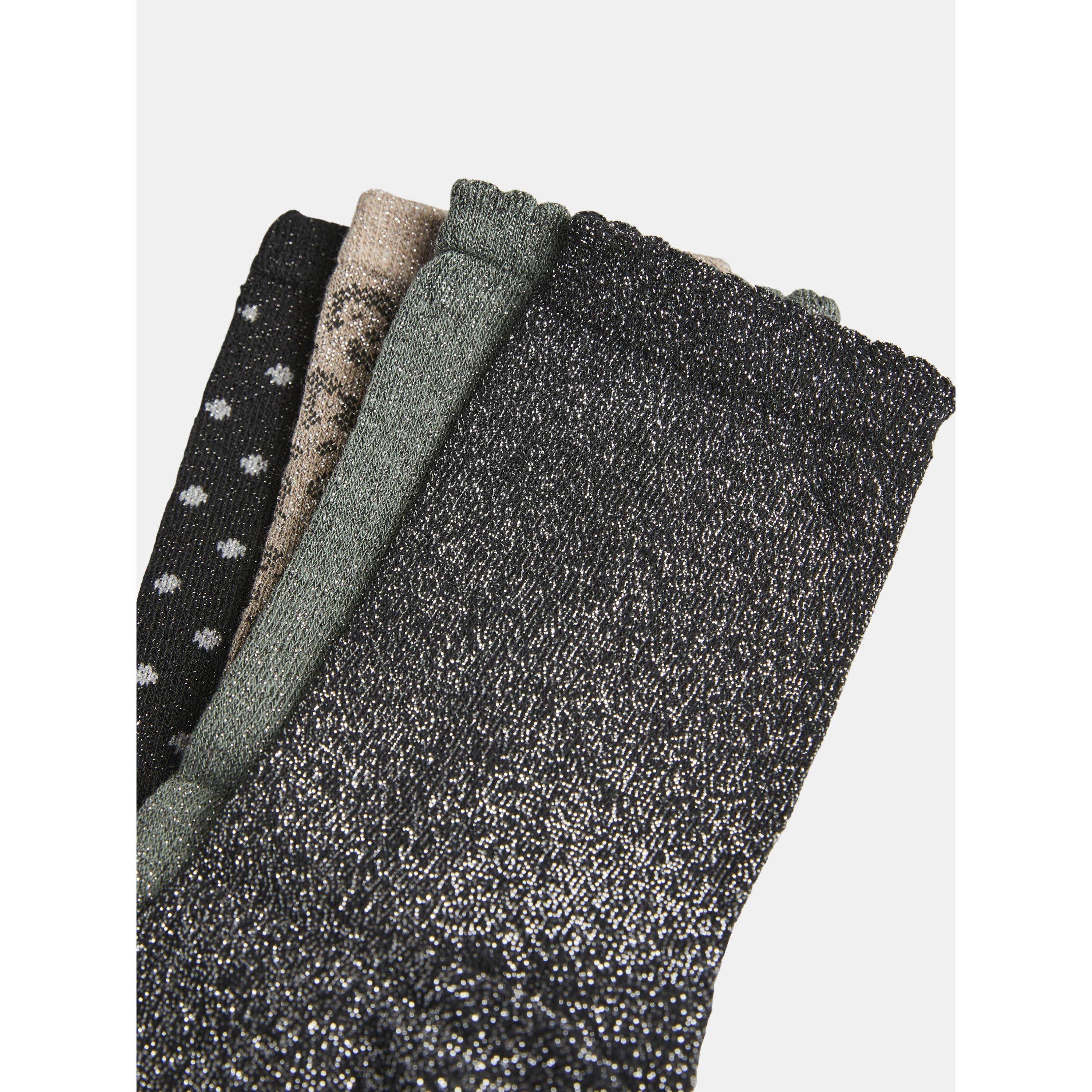 Grøn/Prik/Taupe - Pieces - Pieces 4-Pack Mix So Ld63 - 3