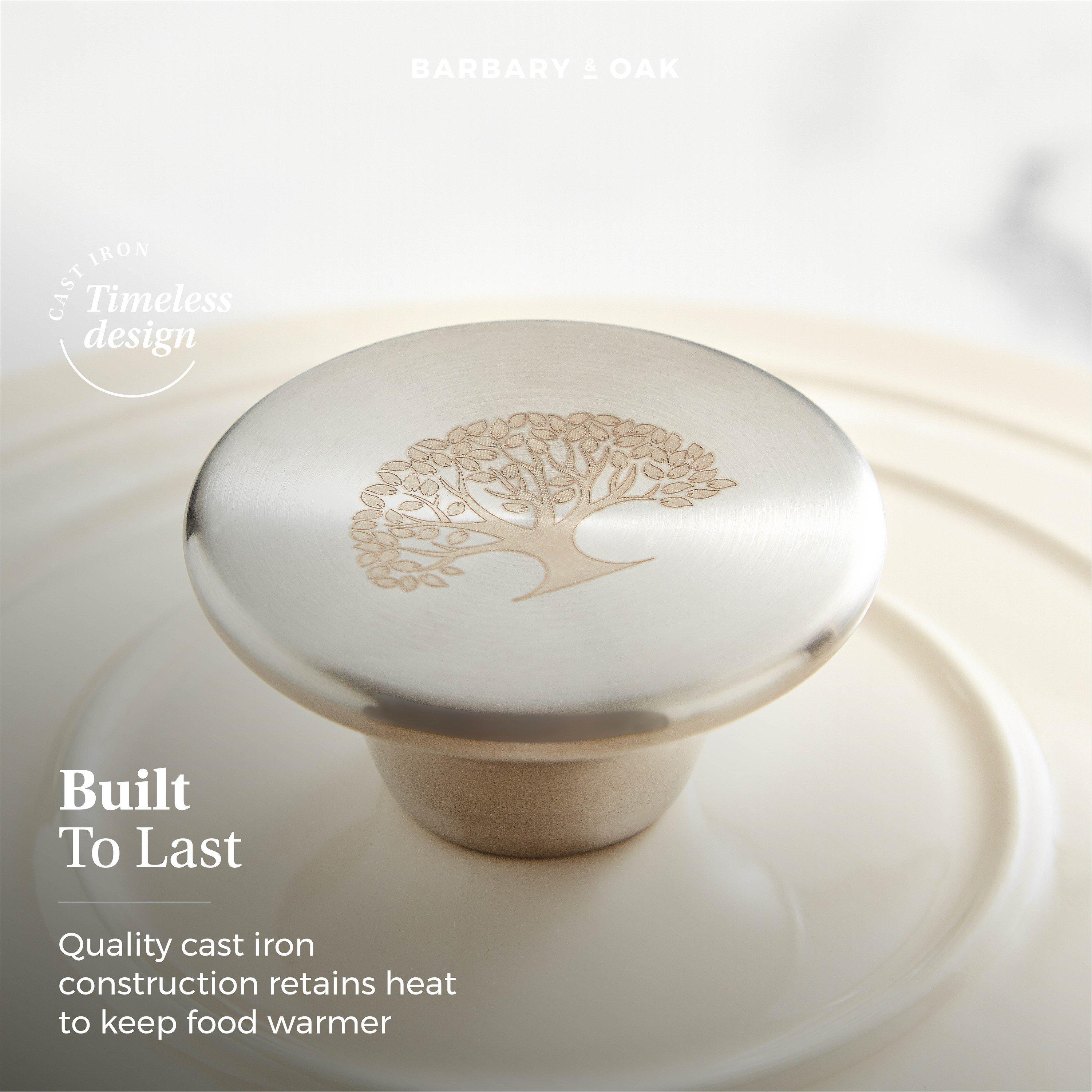 Cream - Barbary And Oak - 28cm Shallow Casserole - 3