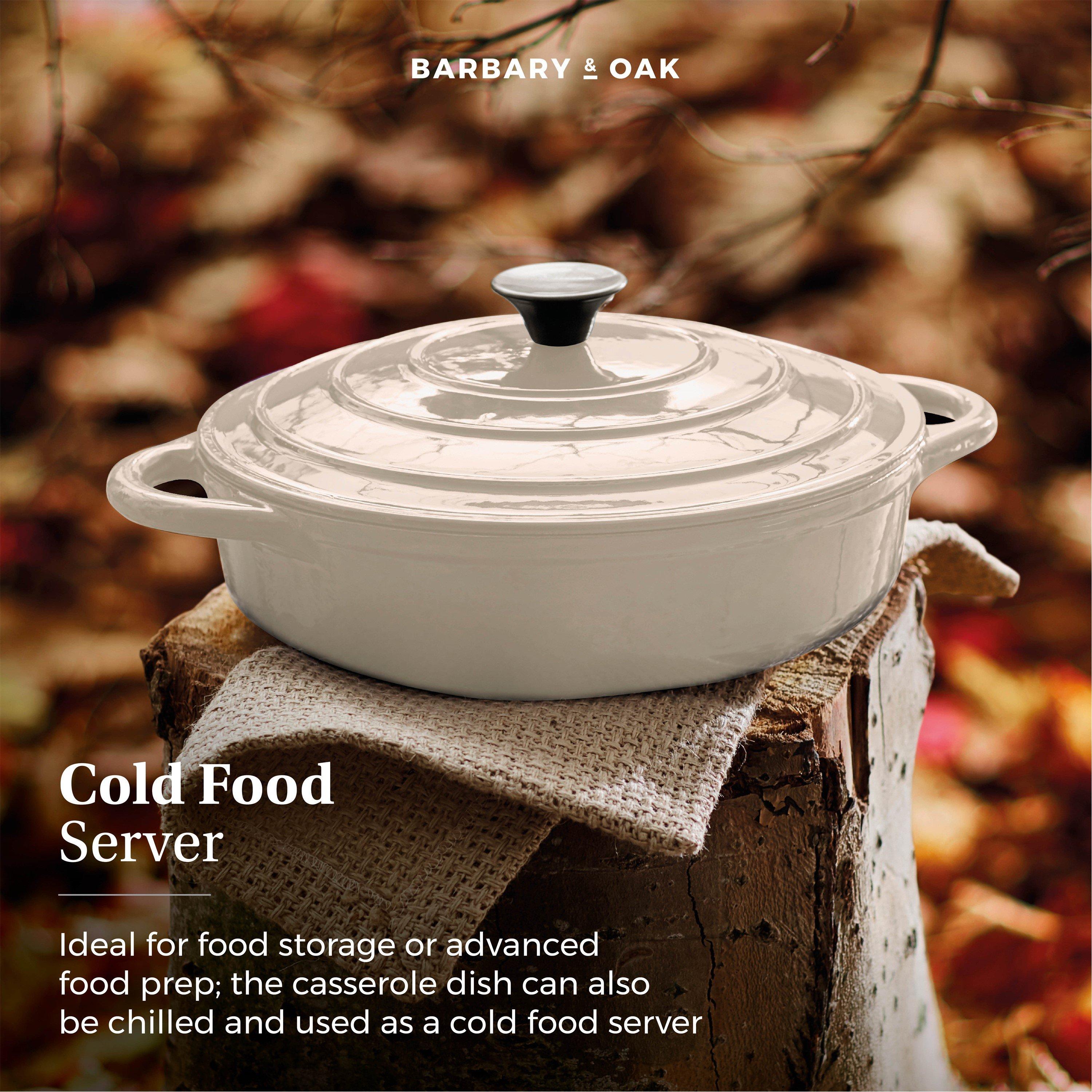 Cream - Barbary And Oak - 28cm Shallow Casserole - 6