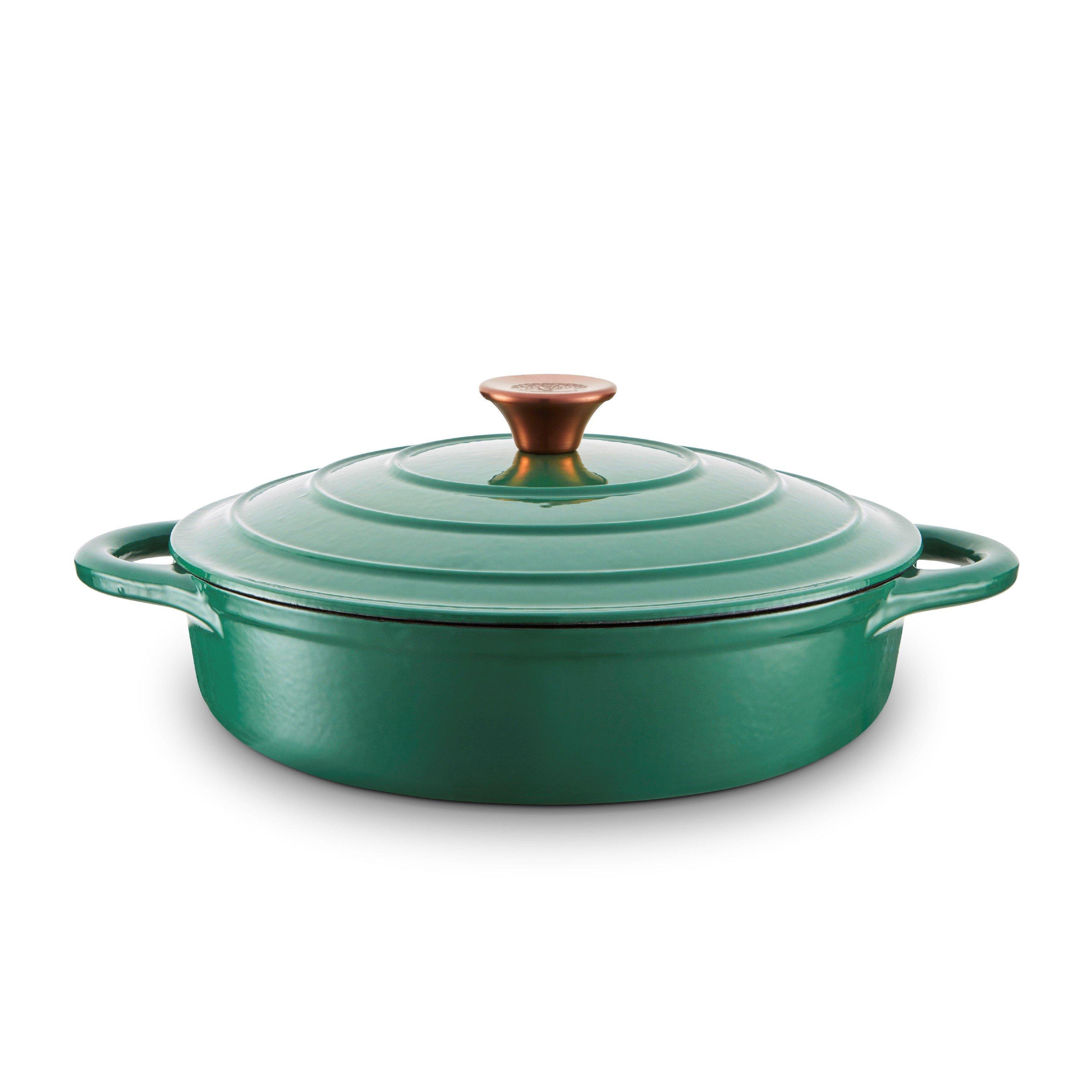 Barbary And Oak Unisex Green 28Cm Shallow Casserole