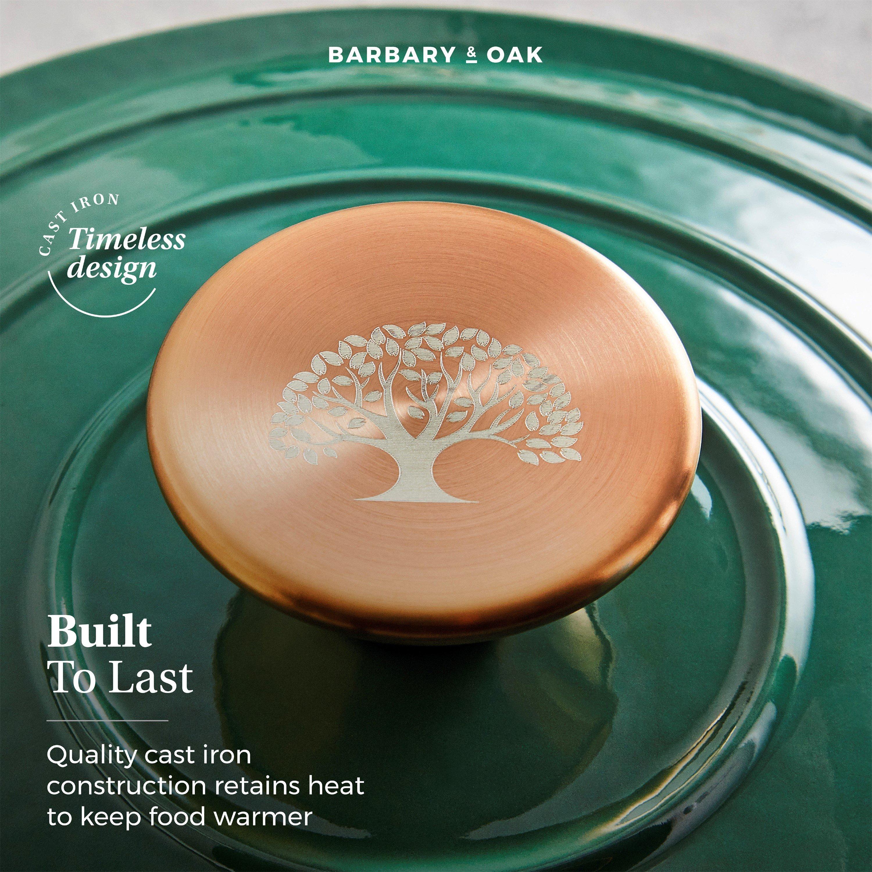 Green - Barbary And Oak - 28cm Shallow Casserole - 3