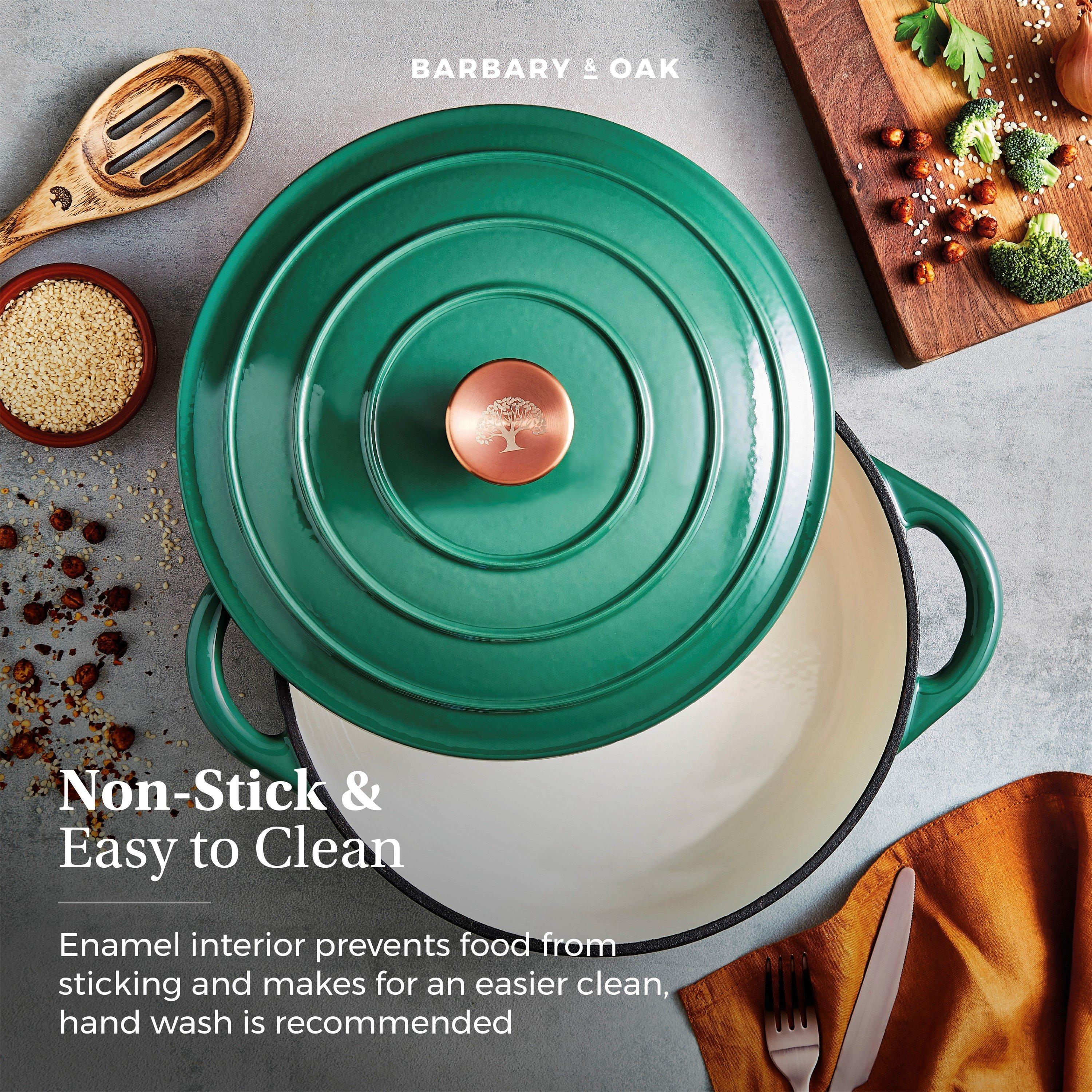 Green - Barbary And Oak - 28cm Shallow Casserole - 4