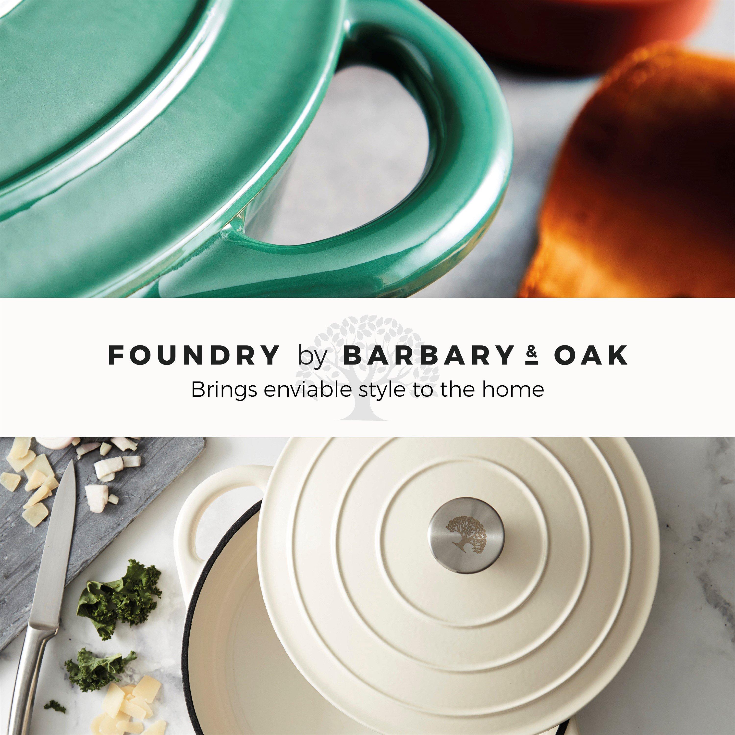 Green - Barbary And Oak - 28cm Shallow Casserole - 10