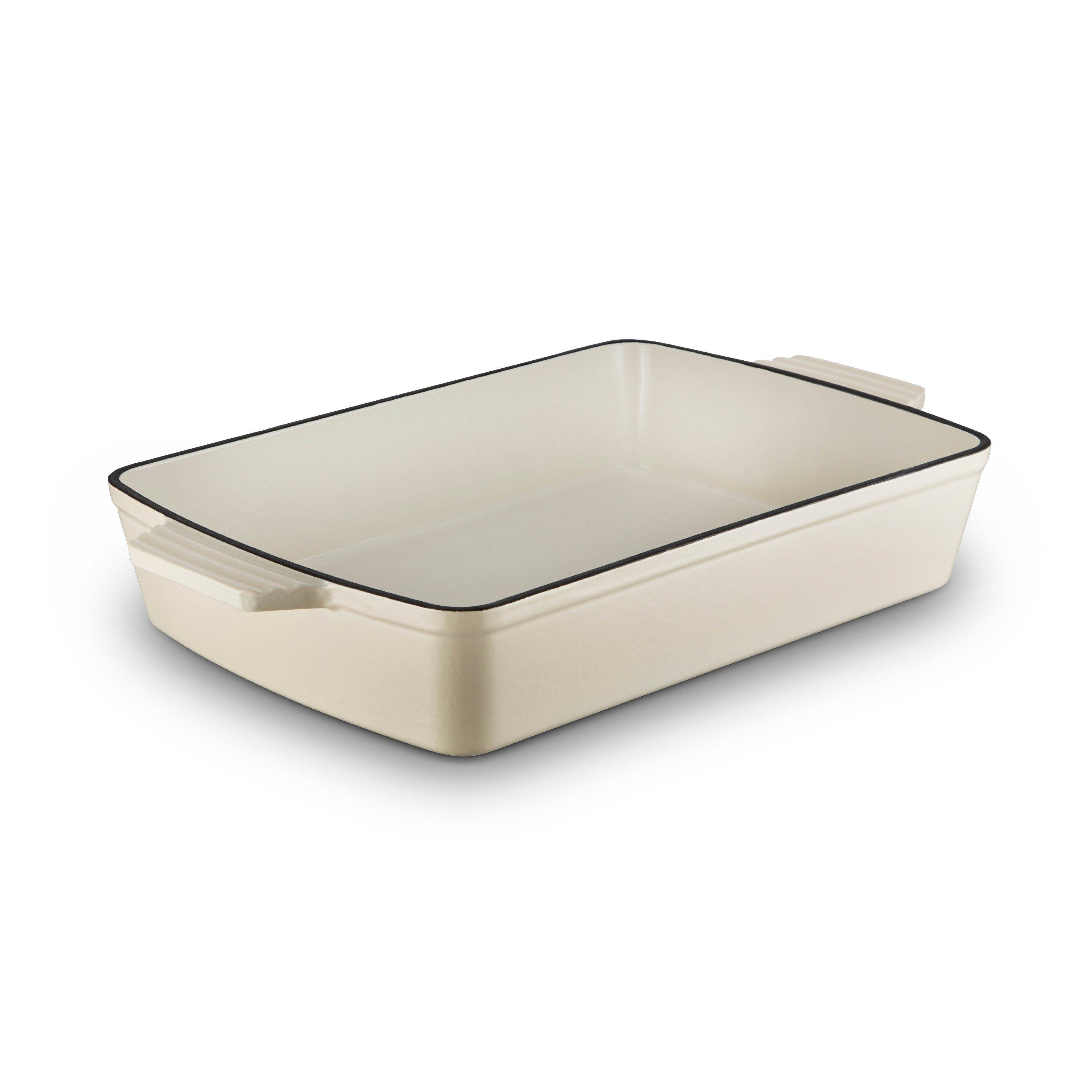 Barbary And Oak  Foundry 39Cm Cast Iron Roaster Camembert Cream - Medium